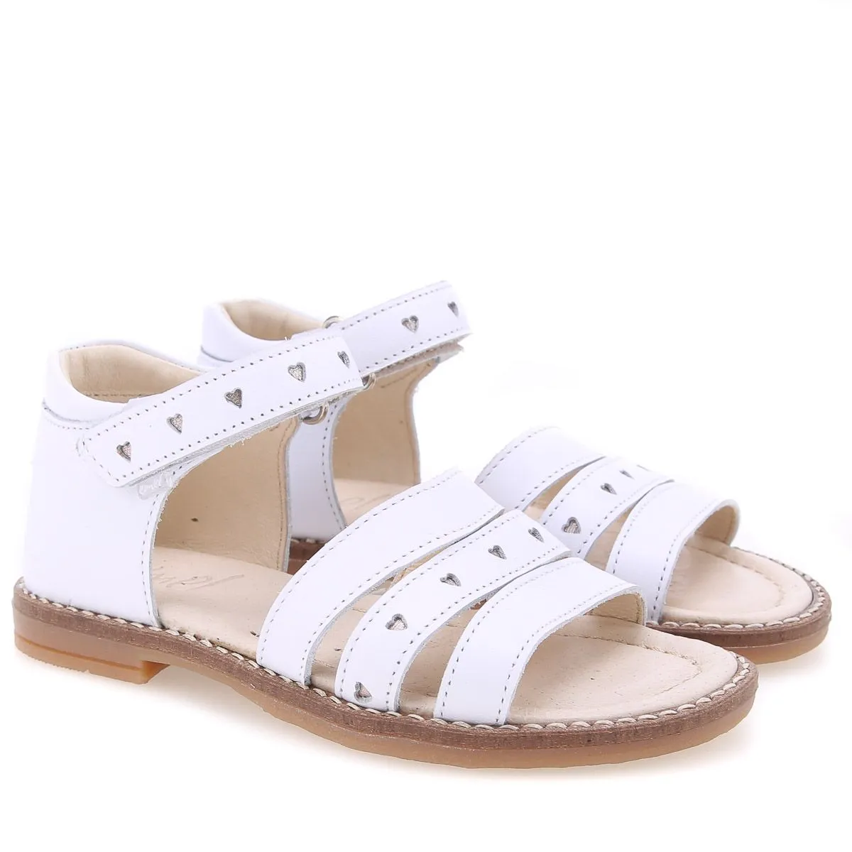 (2715-4) Emel white sandals