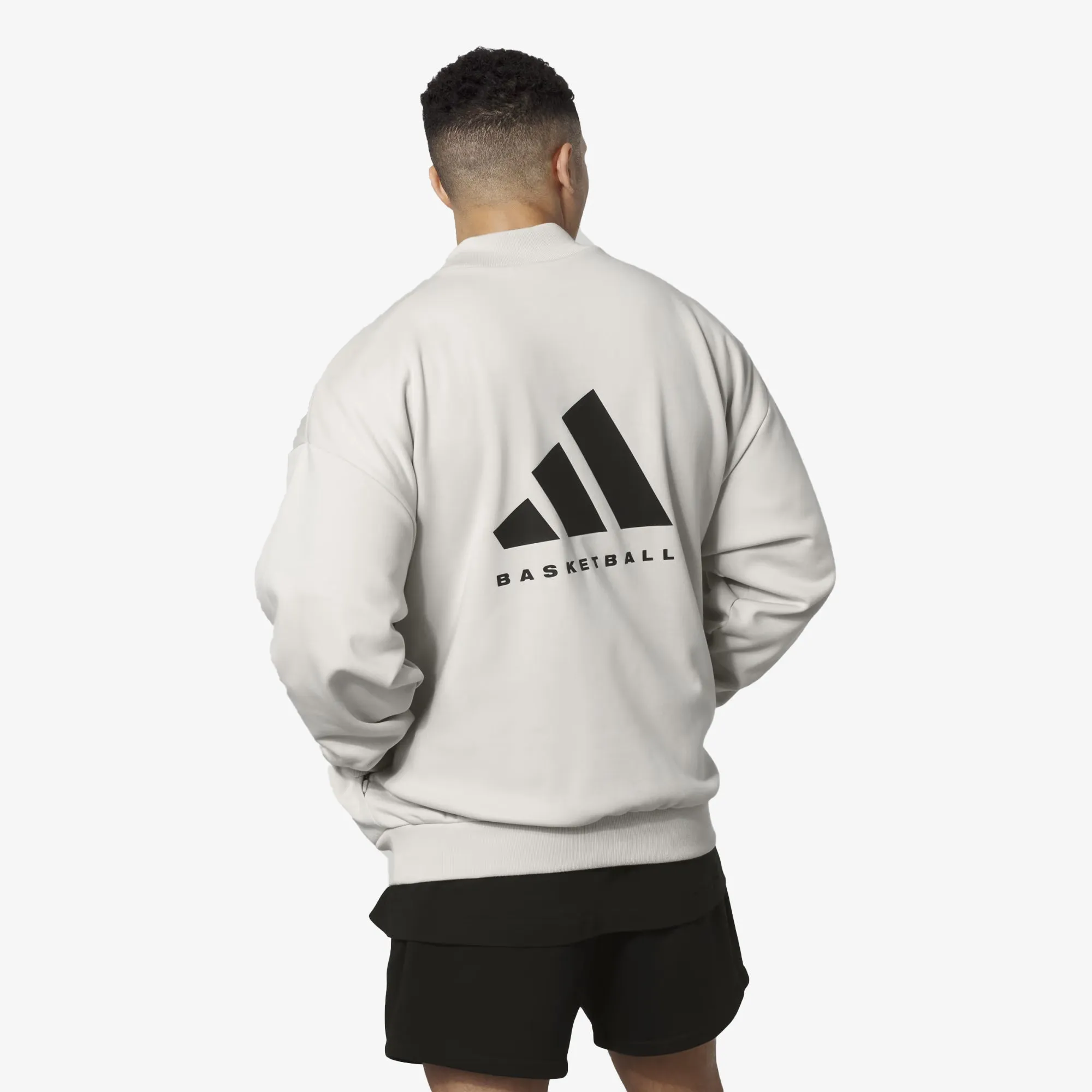 Adidas Originals | ADIDAS BASKETBALL 001 CREW NECK SWEAT  { TALC