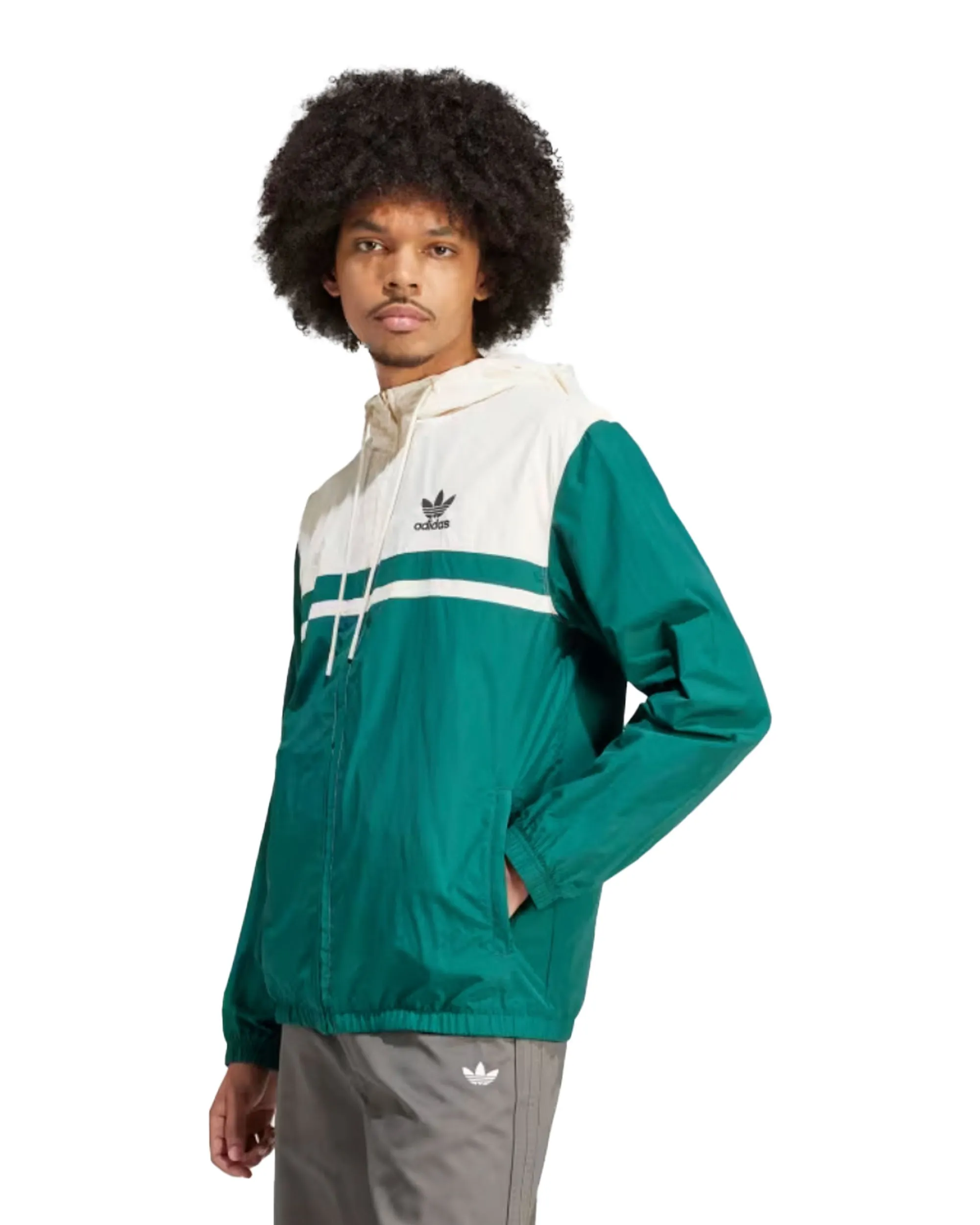 Adidas Windbreaker Verde Panna