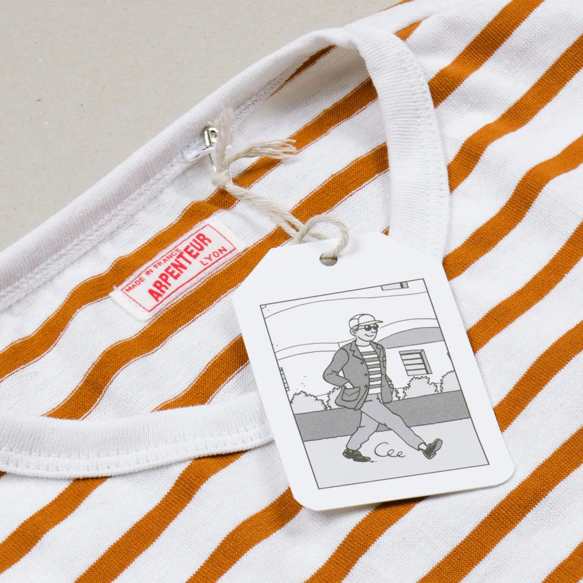 Arpenteur - Brehat Breton Jersey - White / Orange