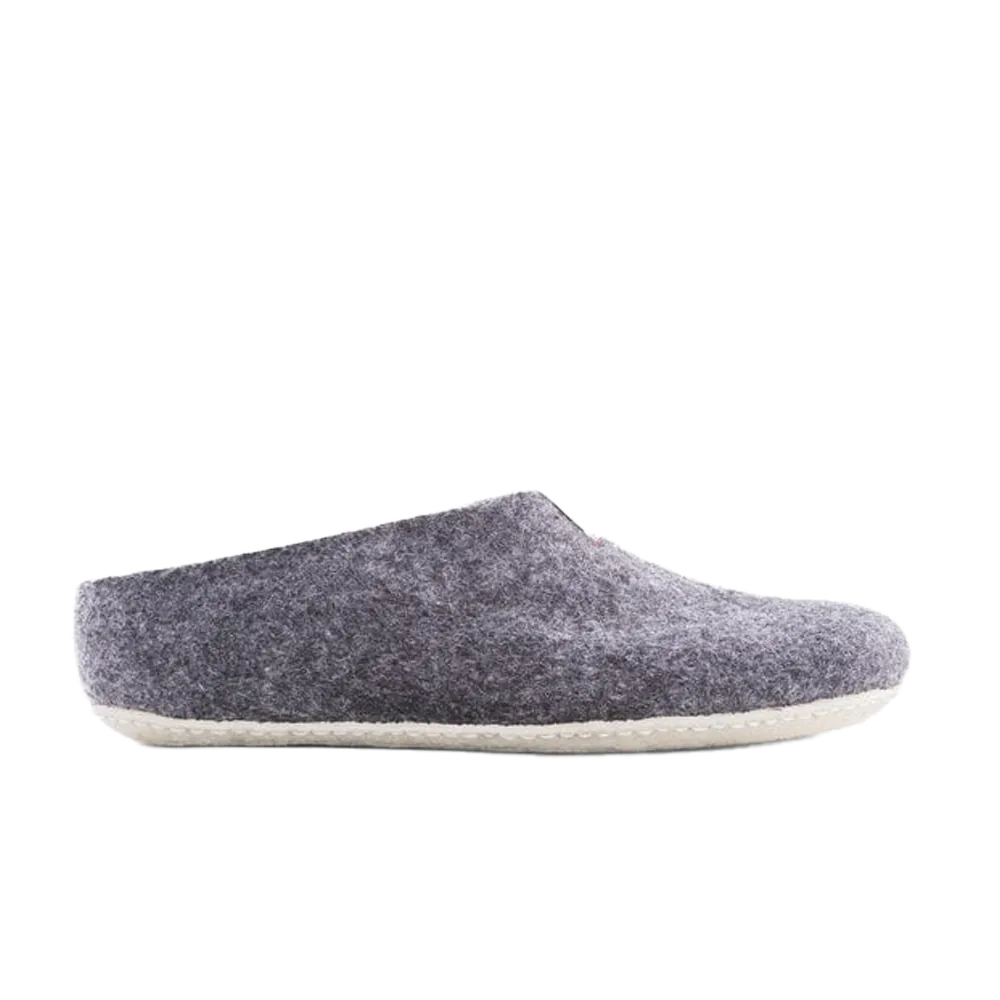 Baabuk Mel Wool Slippers Dark Grey