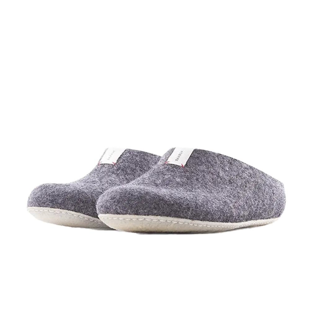 Baabuk Mel Wool Slippers Dark Grey