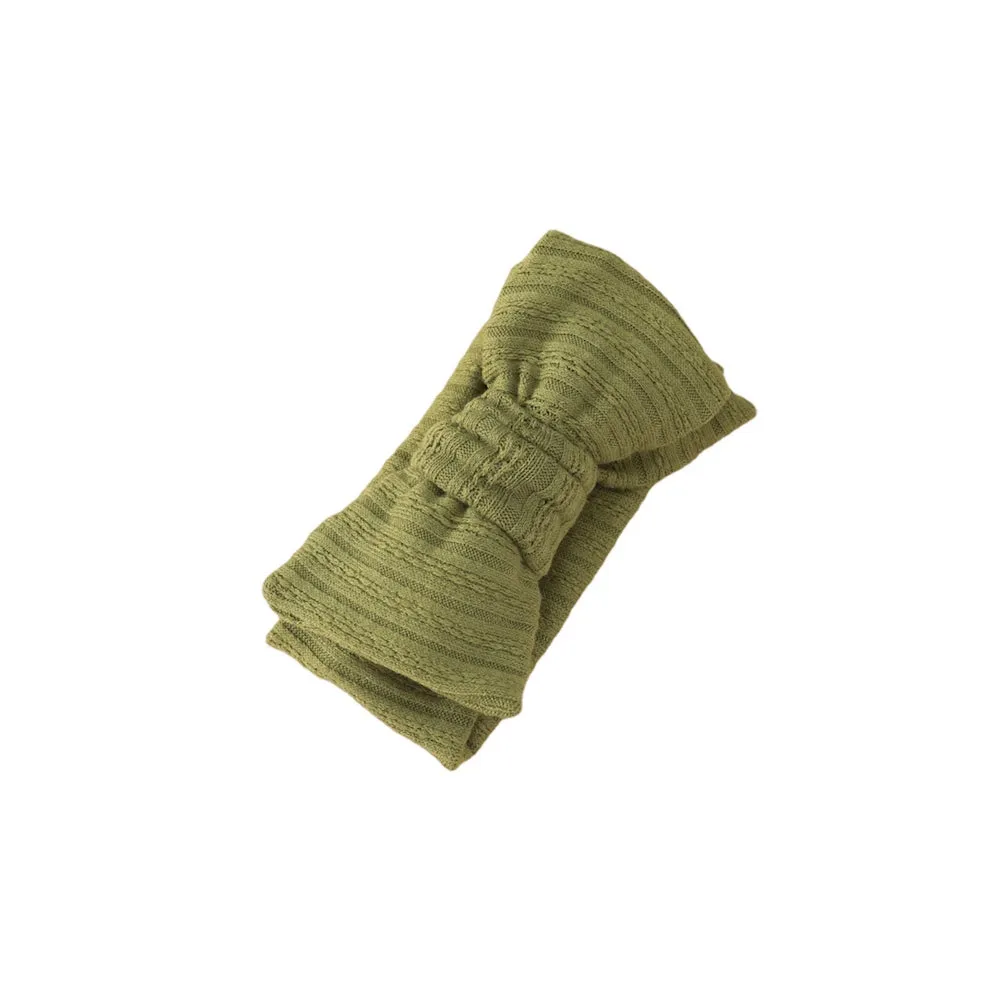 Baby Twill Rib Headband in Moss Green