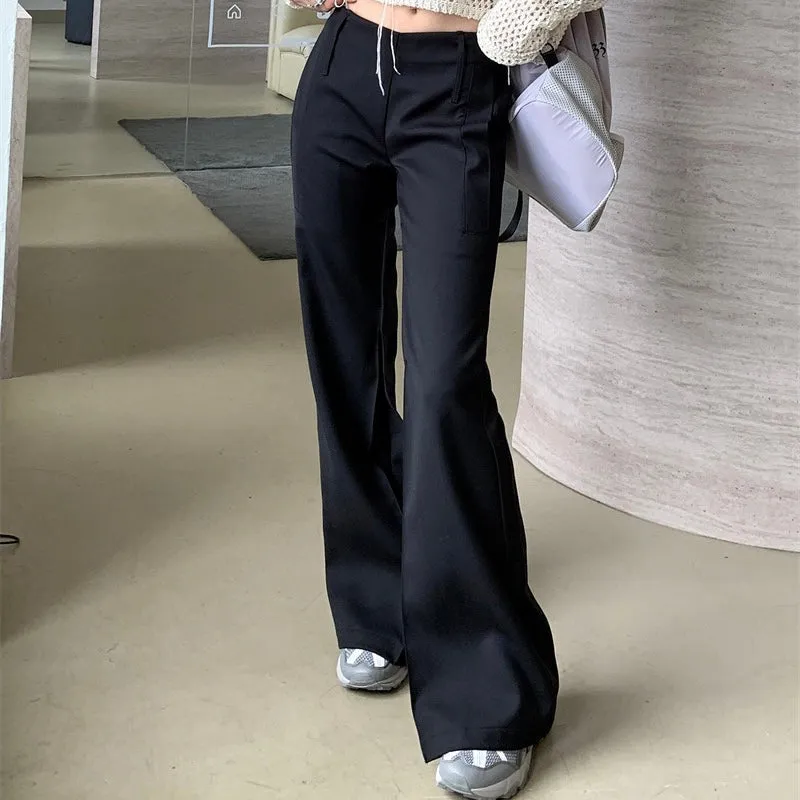 Black V-Waist Trousers