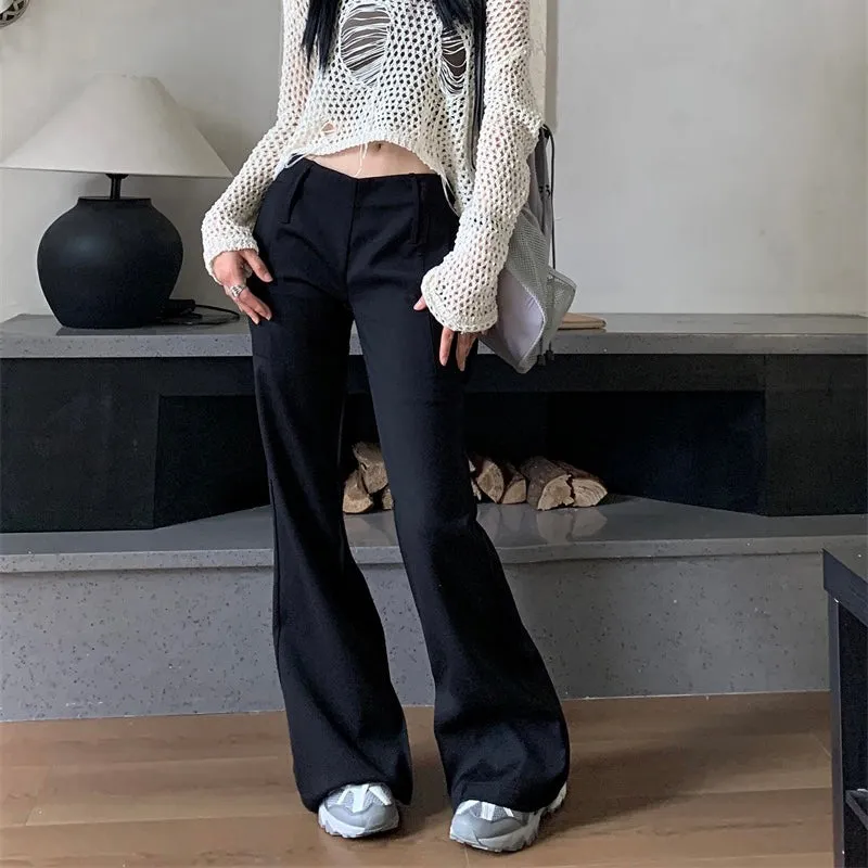 Black V-Waist Trousers