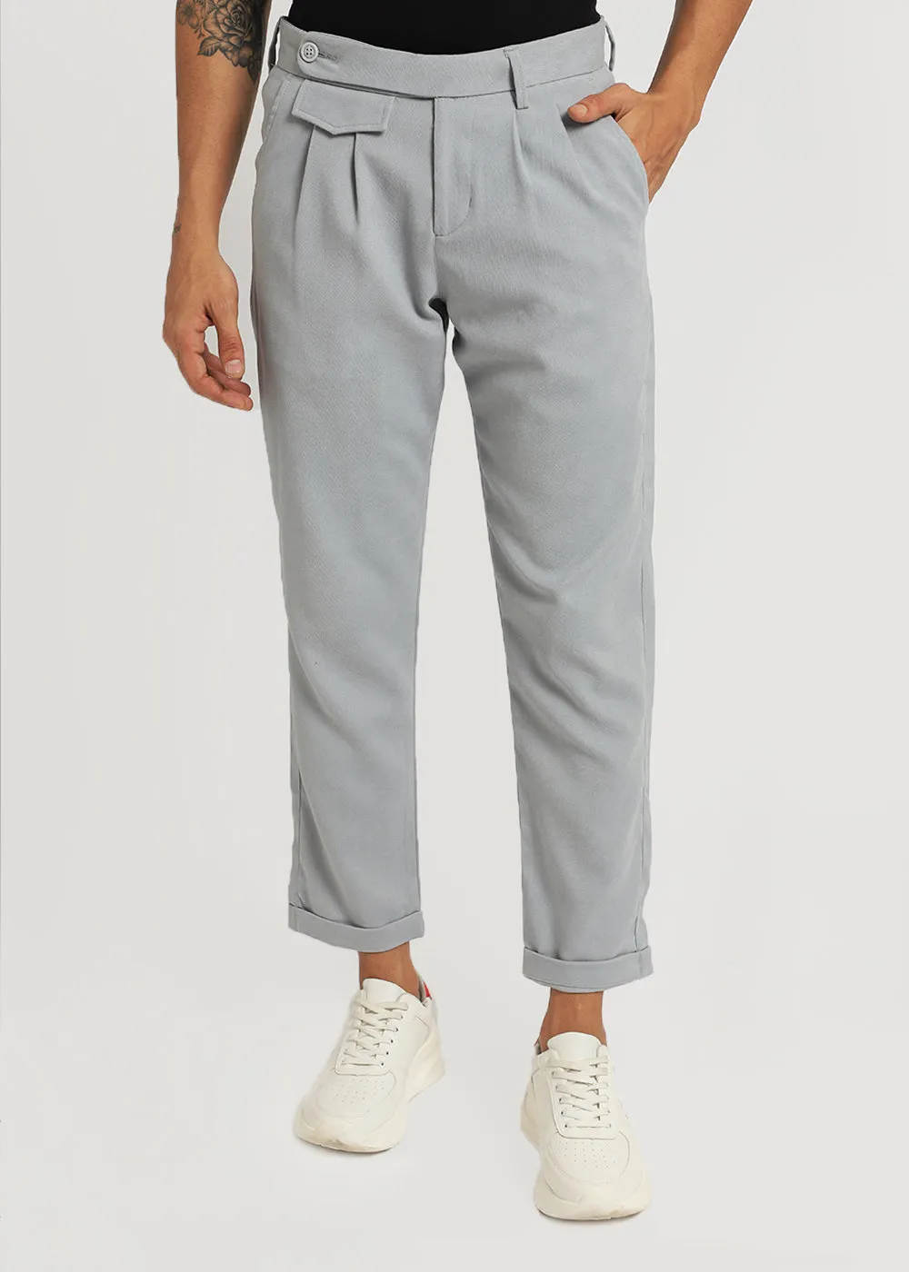 Blaze Gray Korean Trouser