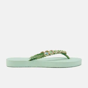 Bora Bora Beach Dames Slippers Mint