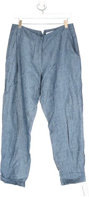 Brora Blue Linen Trousers UK 12