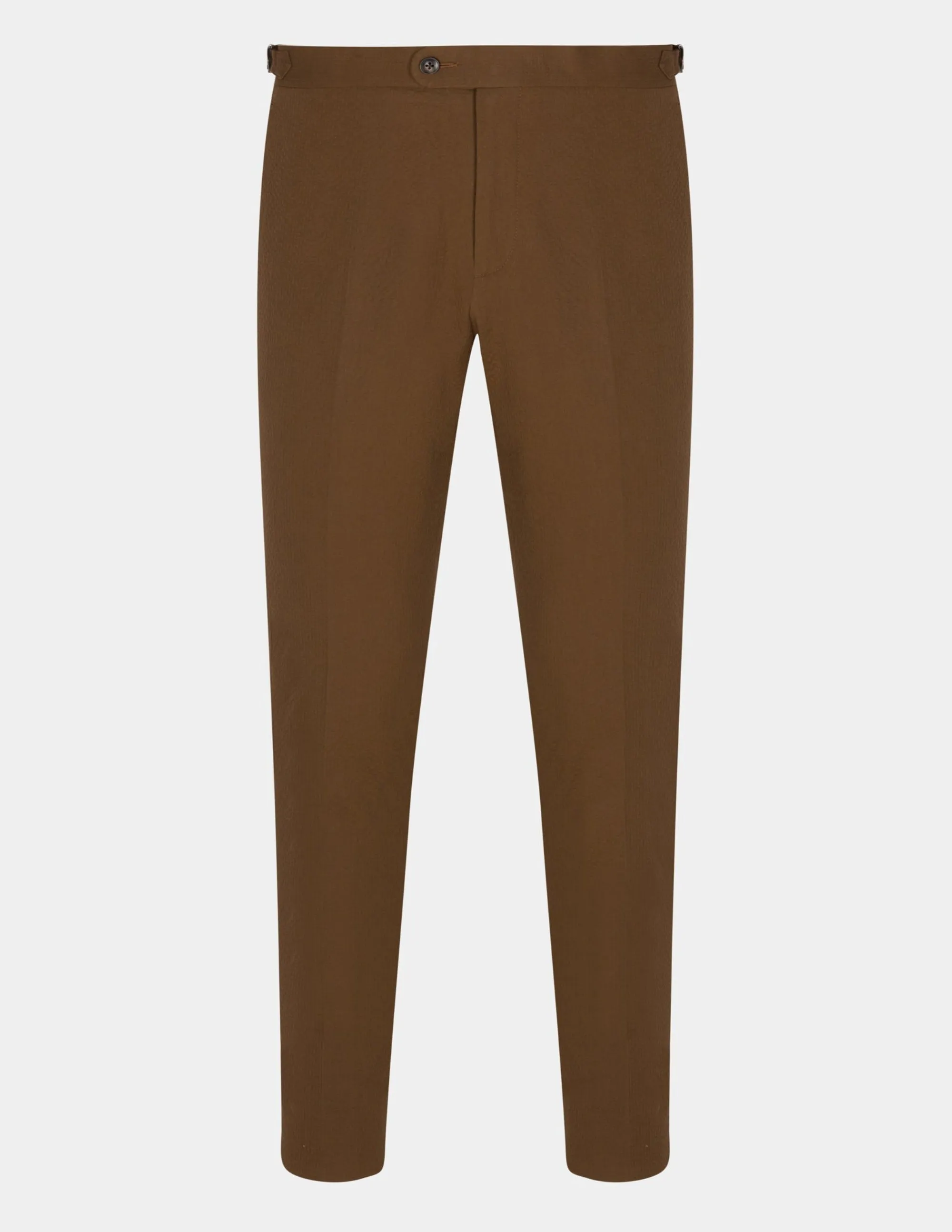 Brown Seersucker Trousers