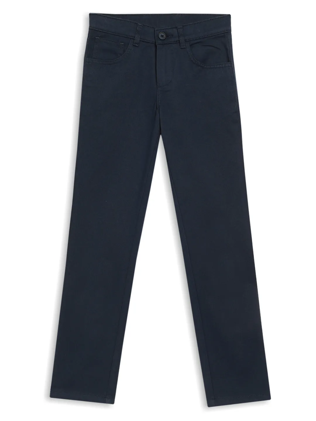 Cantabil Boy's Navy Blue Casual Trousers