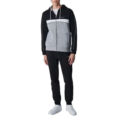 Champion men's cotton tracksuit 219395 CCOM/NBK grey-black