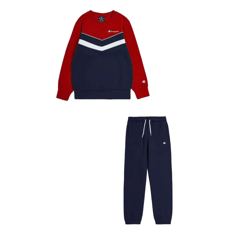 Champion Tracksuit with crewneck sweatshirt for boys Lagacy 306593 RS053 red-black