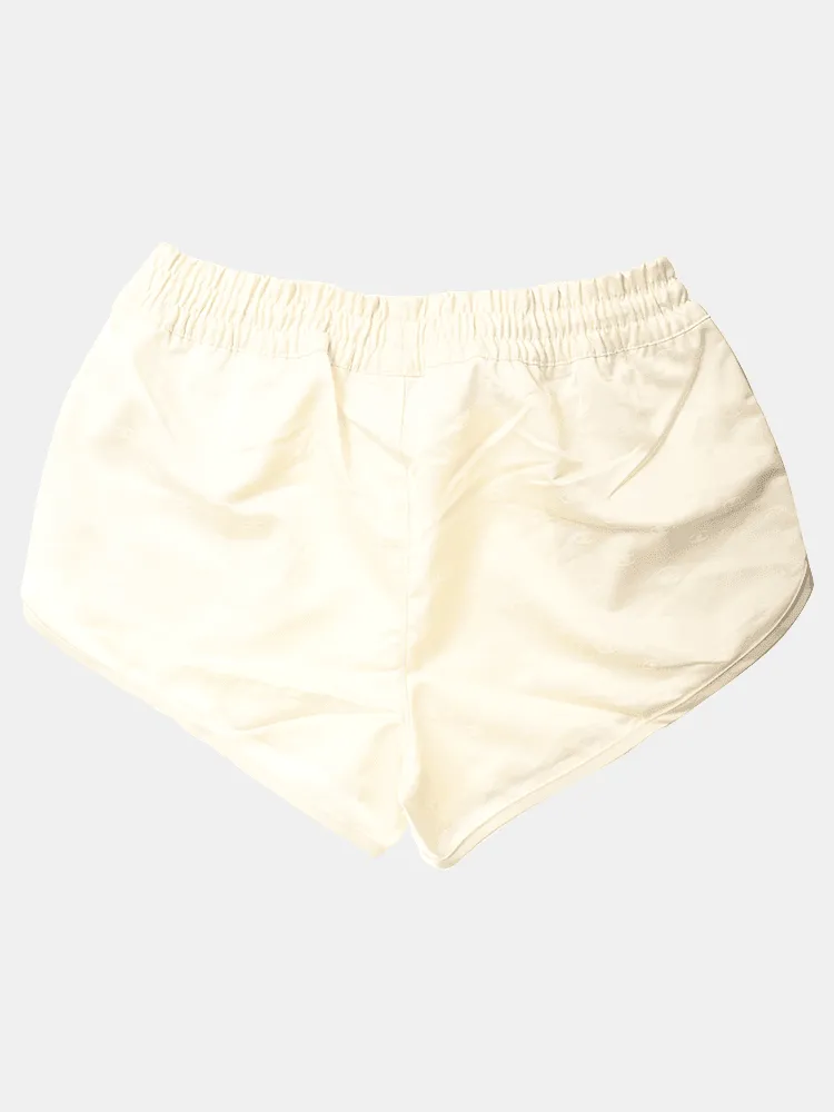 Champion Womens Satin Shorts - Chalk White