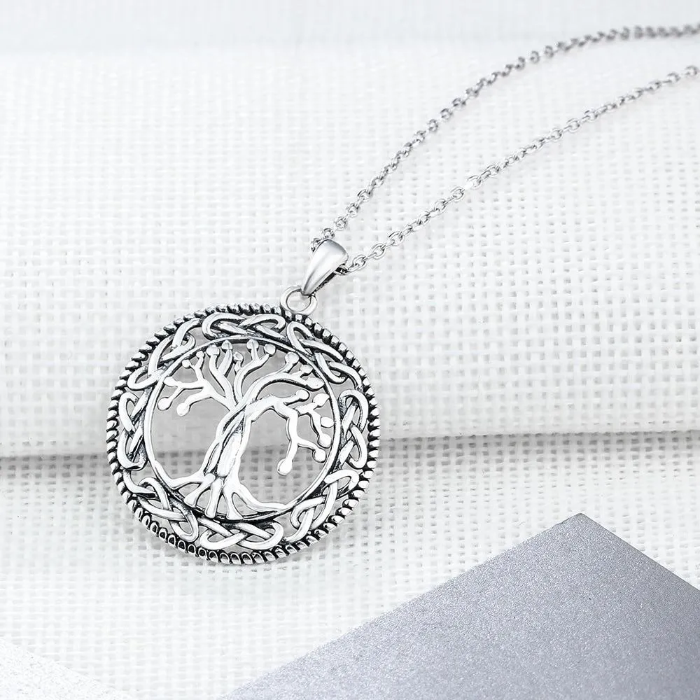 Classic Vintage Tree of Life Pendant Necklace