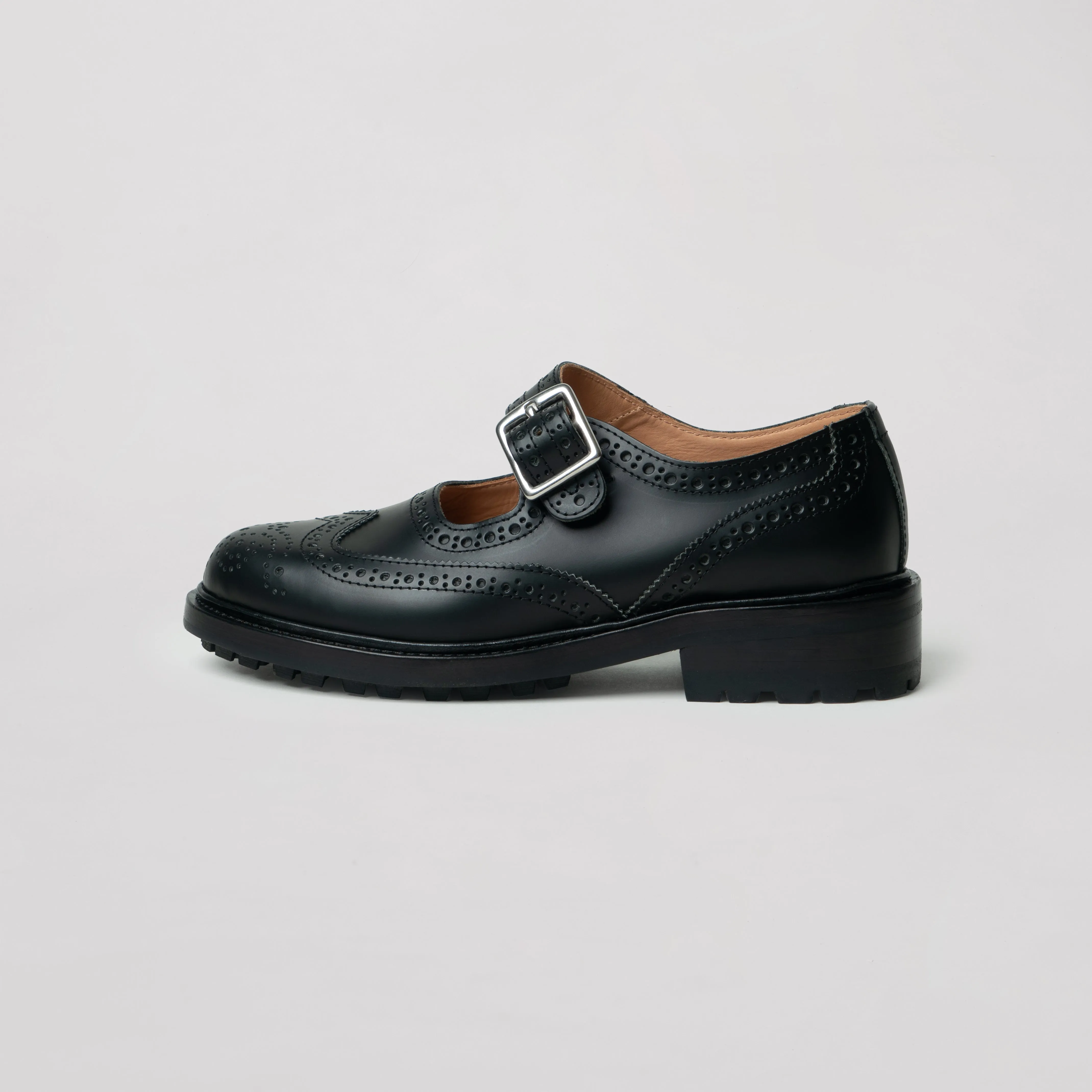 Craved Mary Janes (black / commando sole)