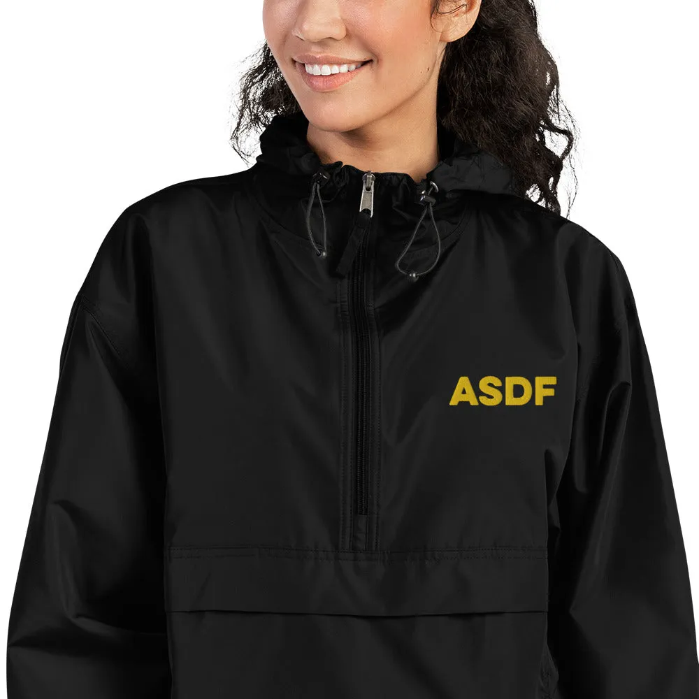 Embroidered Unisex Champion Packable Jacket - ASDF