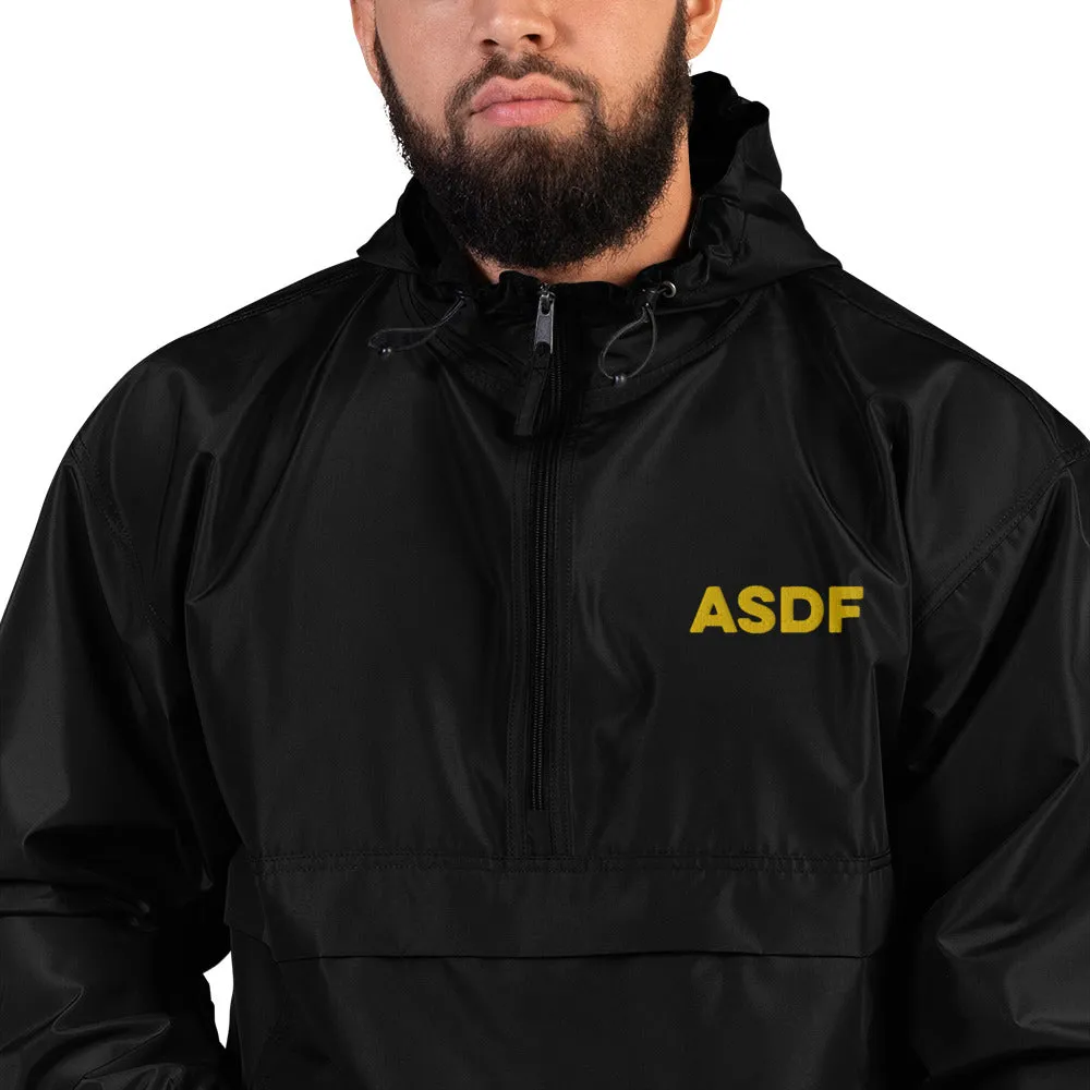 Embroidered Unisex Champion Packable Jacket - ASDF