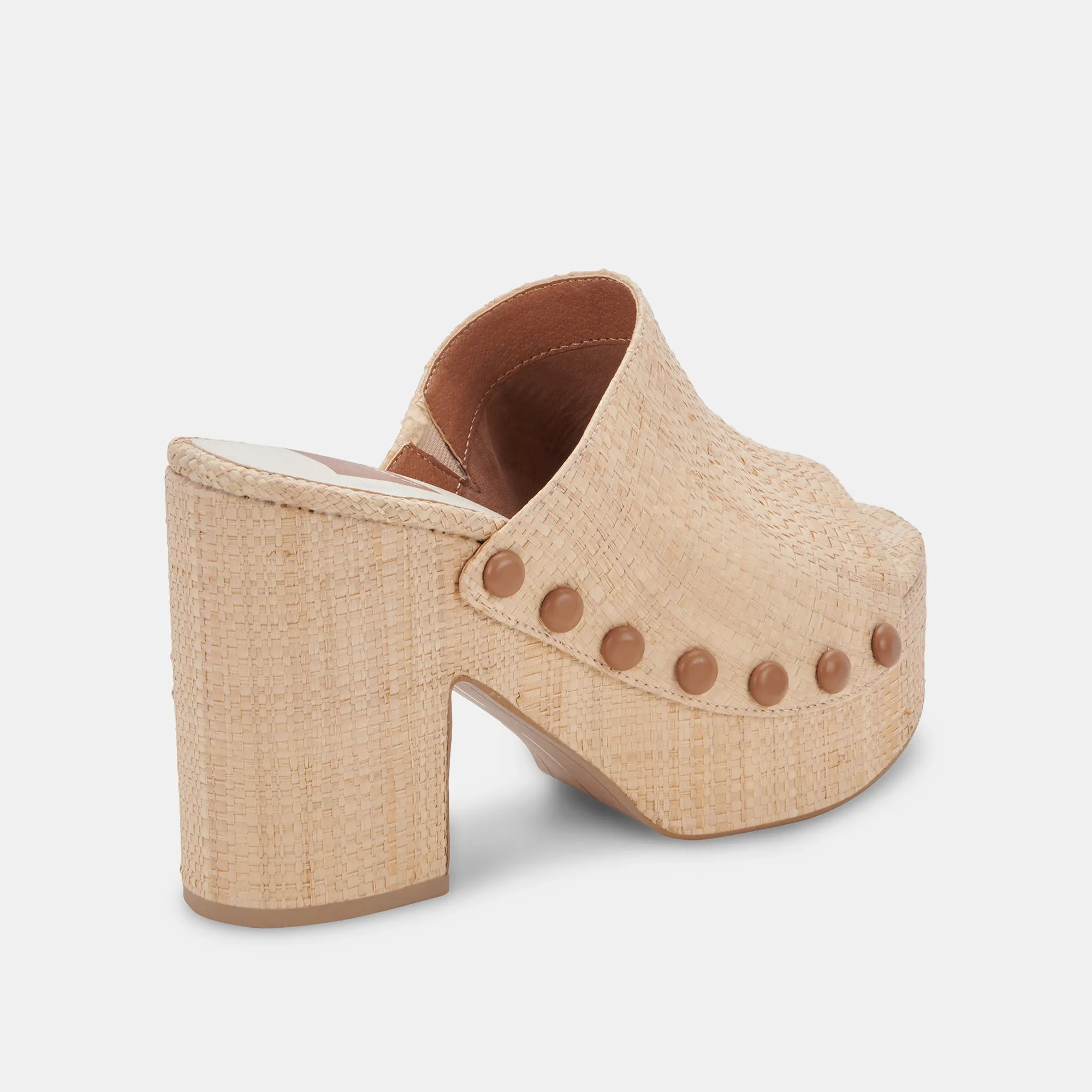 EMOL HEELS LT NATURAL RAFFIA