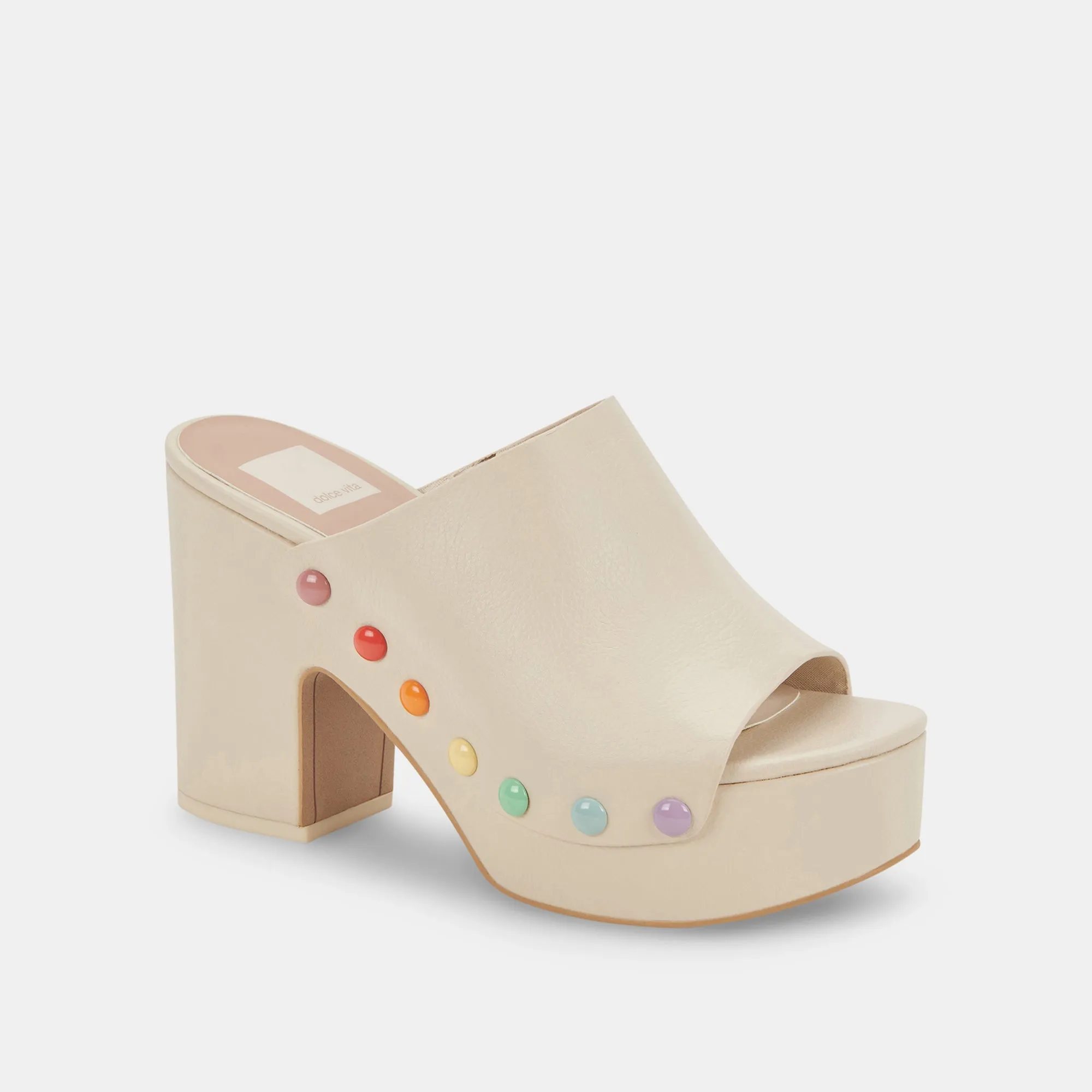 EMOL PRIDE HEELS IVORY LEATHER