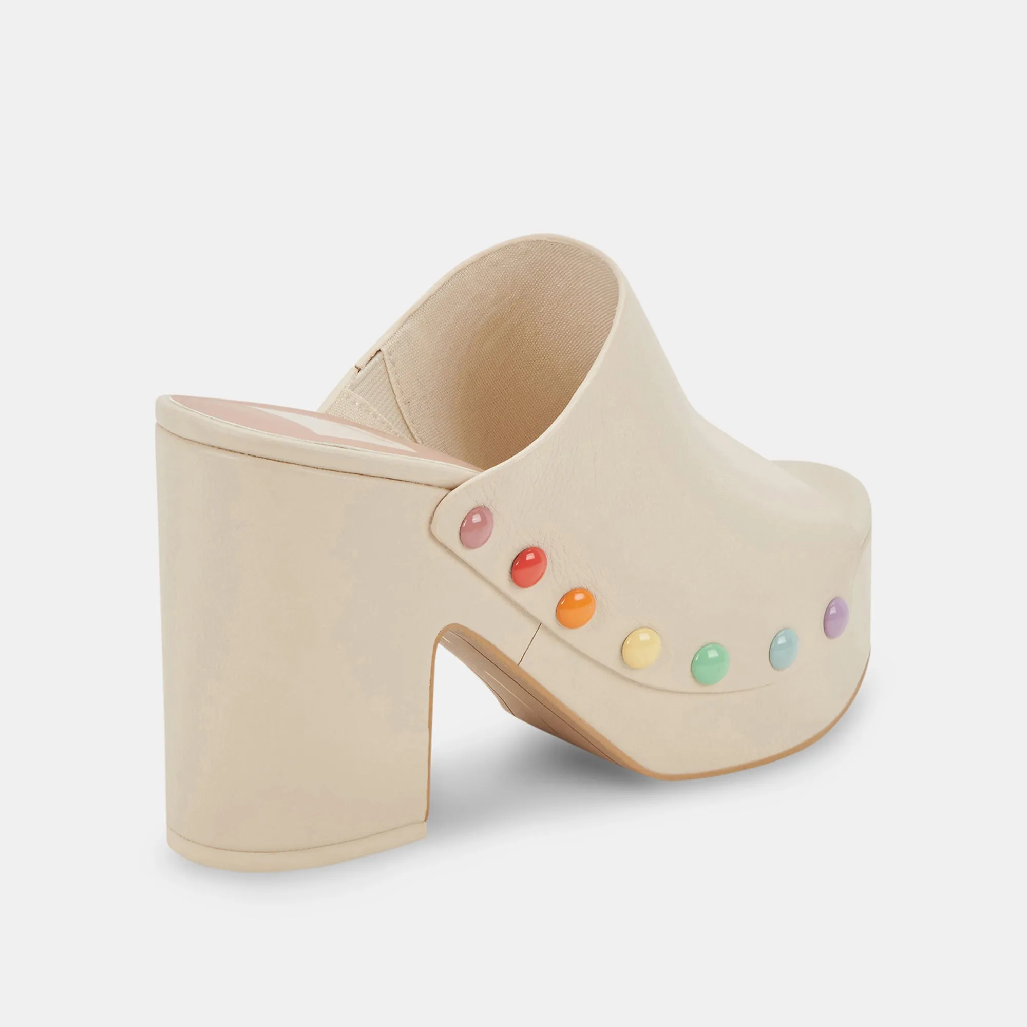 EMOL PRIDE HEELS IVORY LEATHER