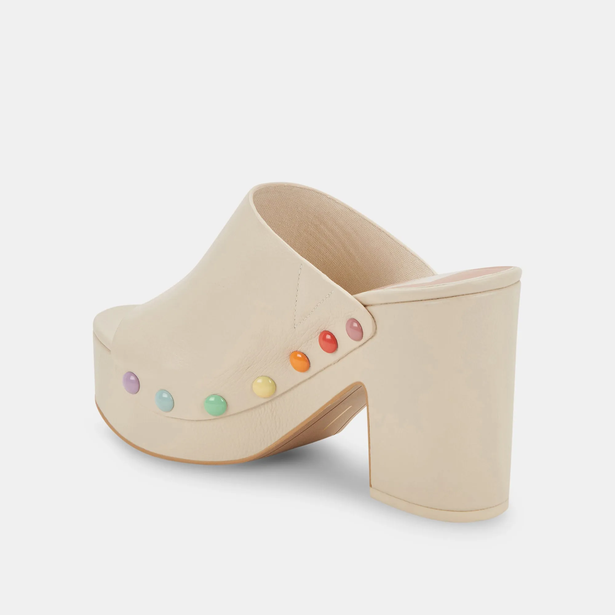 EMOL PRIDE HEELS IVORY LEATHER