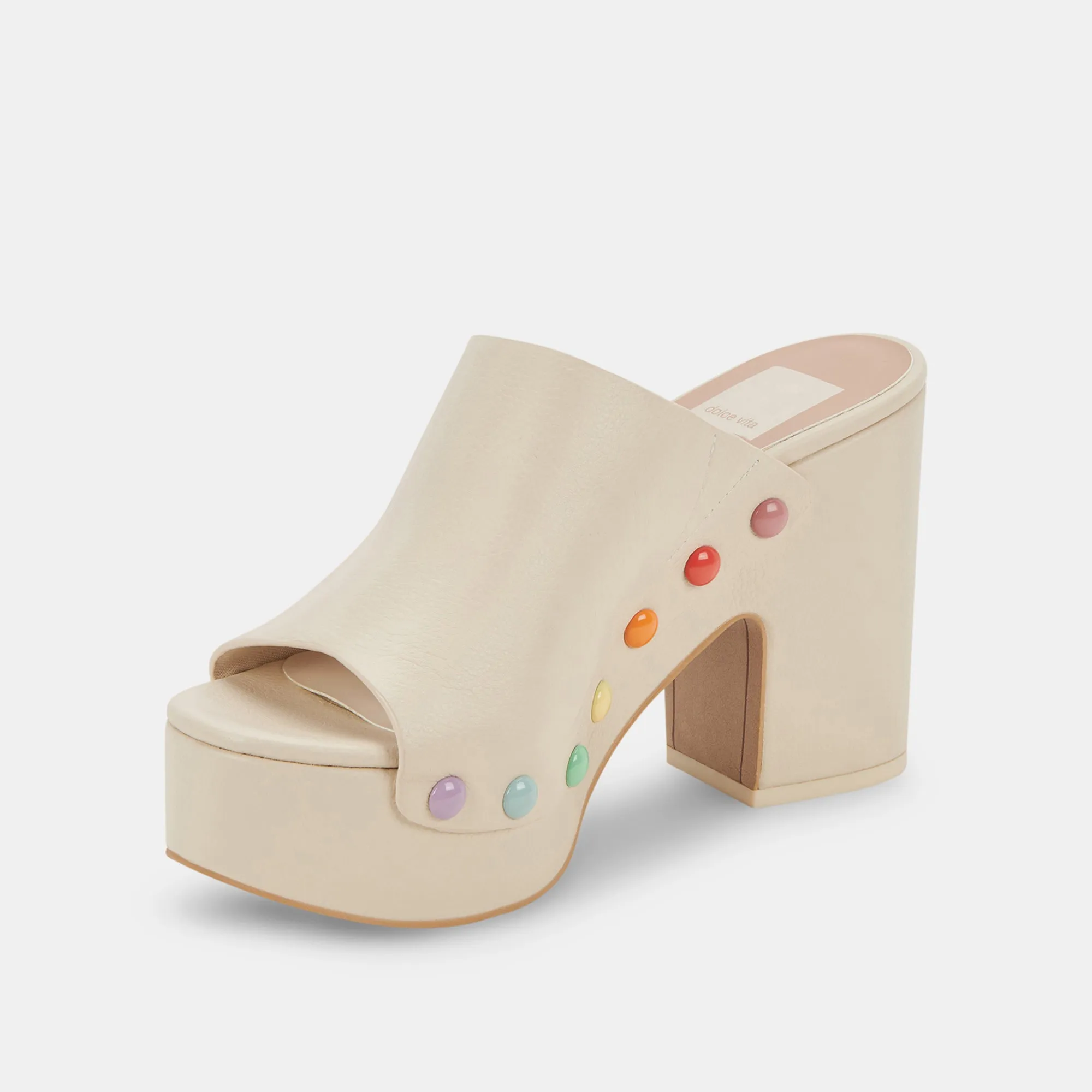 EMOL PRIDE HEELS IVORY LEATHER