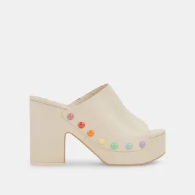 EMOL PRIDE HEELS IVORY LEATHER