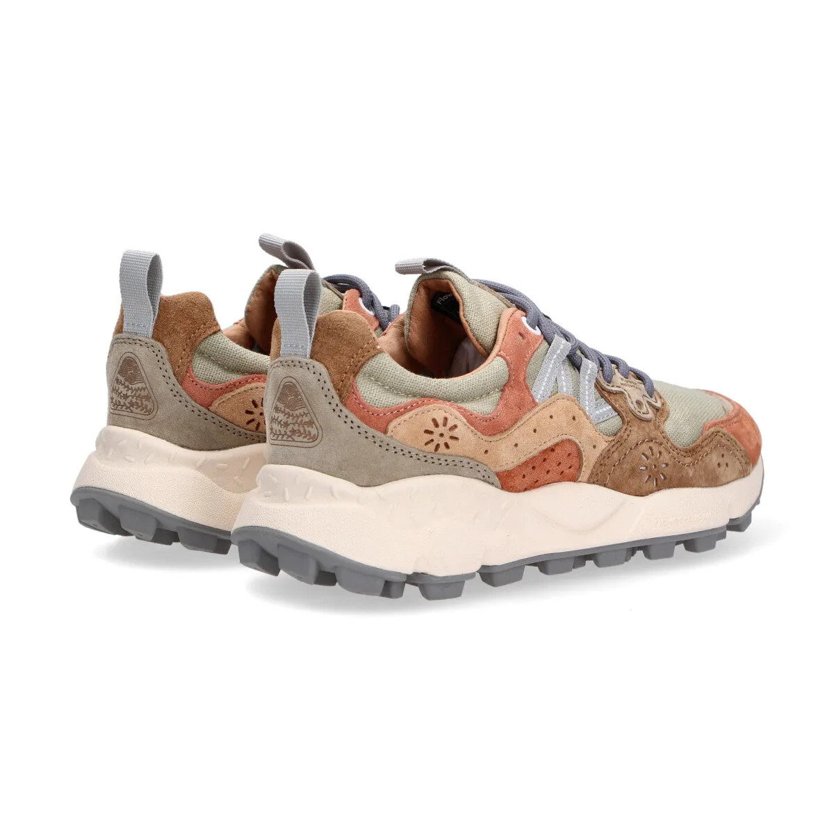 Flower Moutain Yamano 3 suede tessuto beige verde