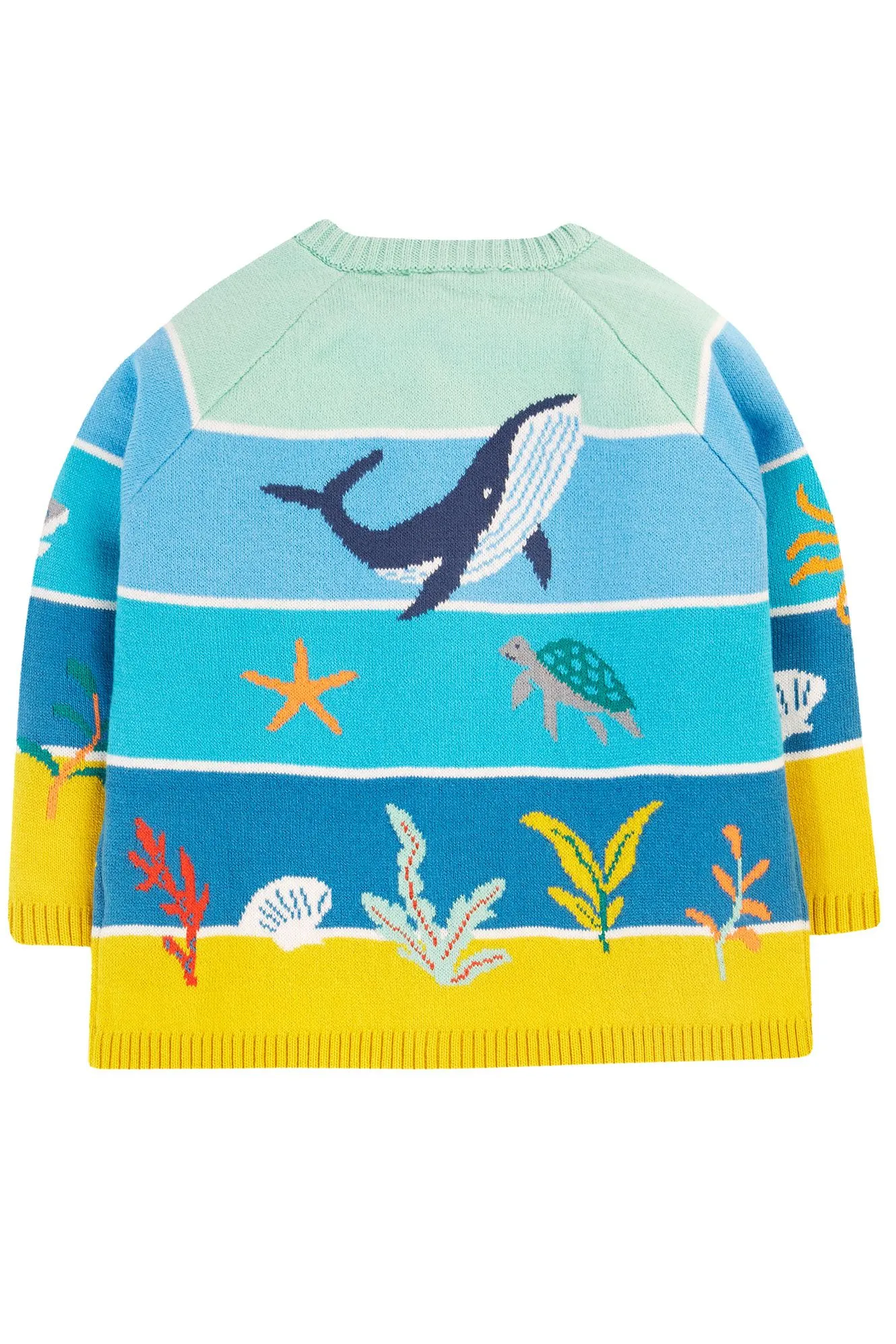 Frugi Tropical Sea Underwater Reva Knitted Cardigan