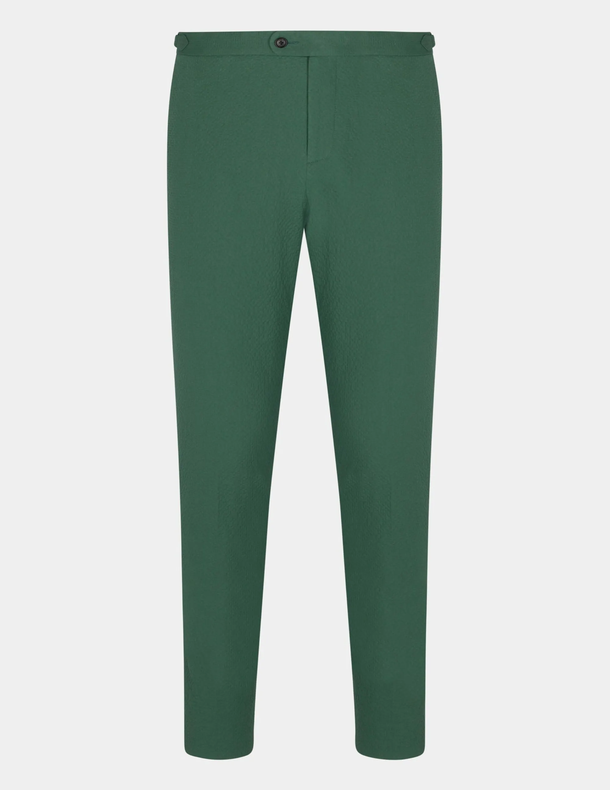 Green Seersucker Trousers