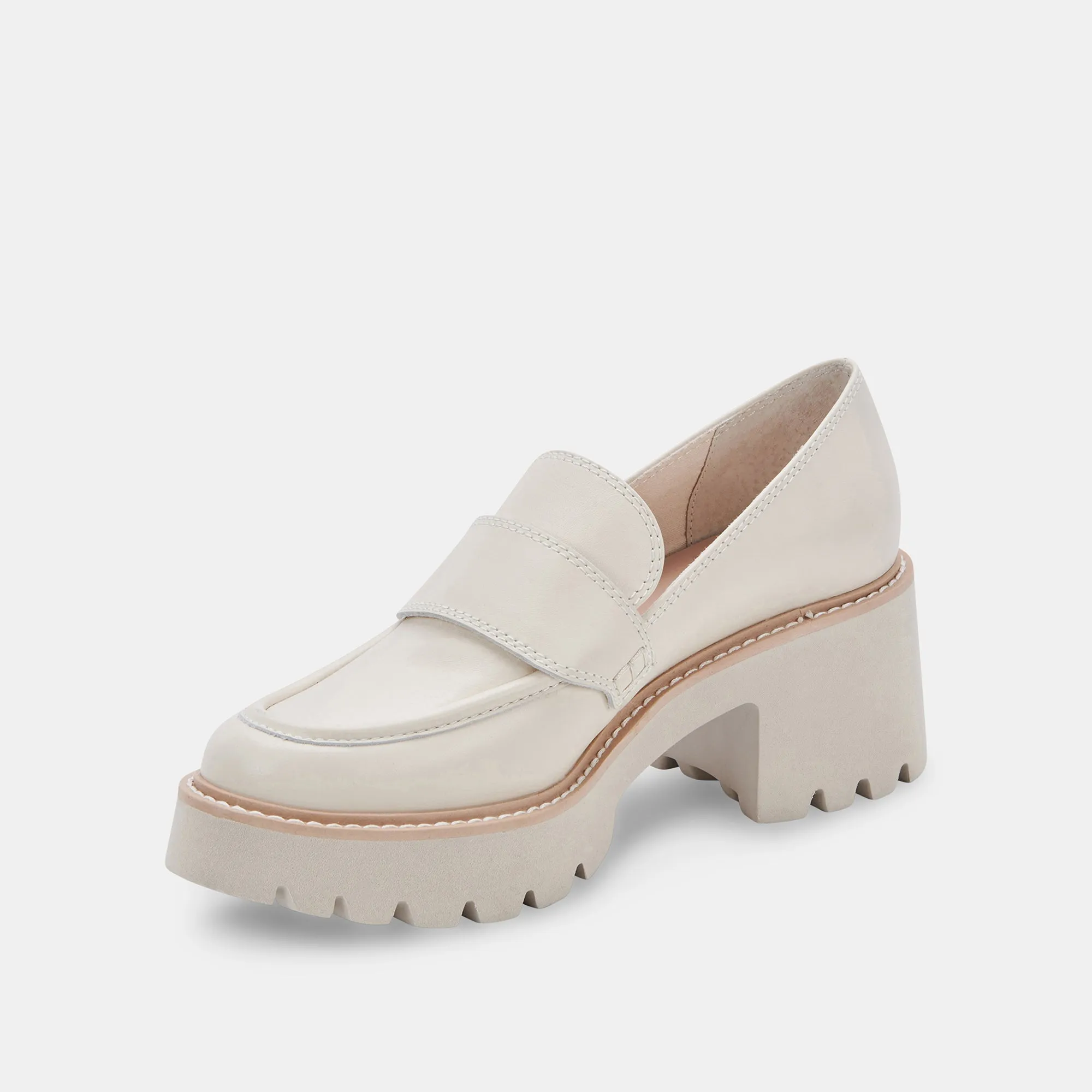 HALONA LOAFERS IVORY LEATHER