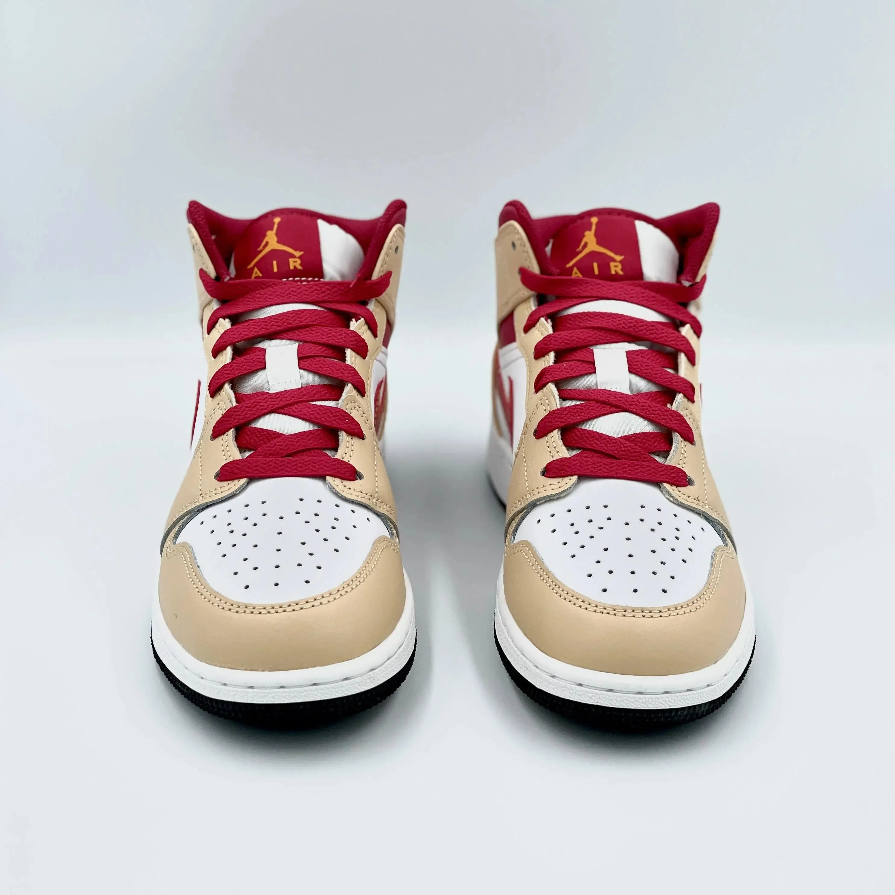 Jordan 1 Mid Beige Red (GS)