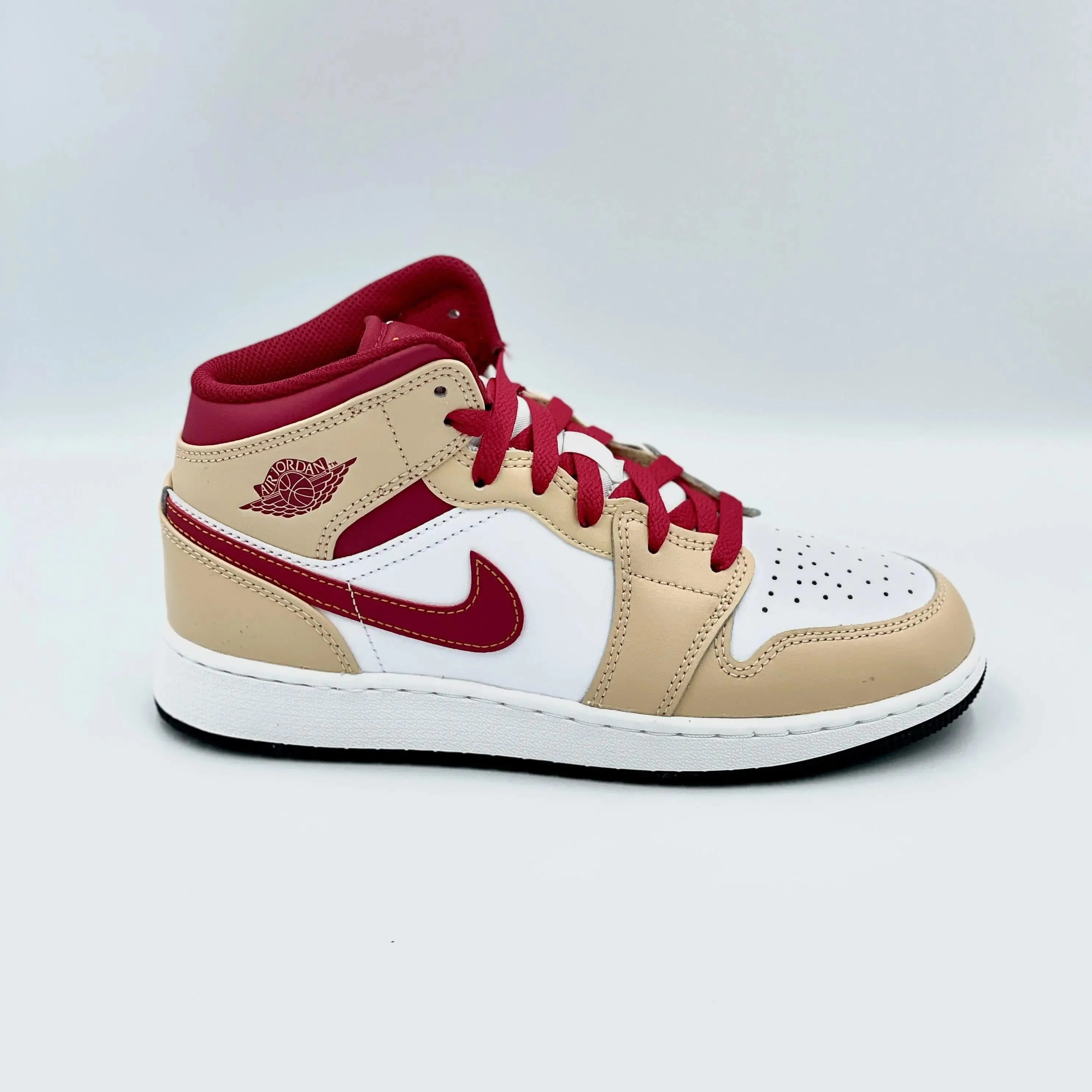 Jordan 1 Mid Beige Red (GS)