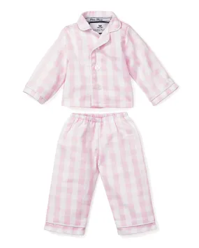 Kid's Twill Doll Pajamas | Pink Gingham