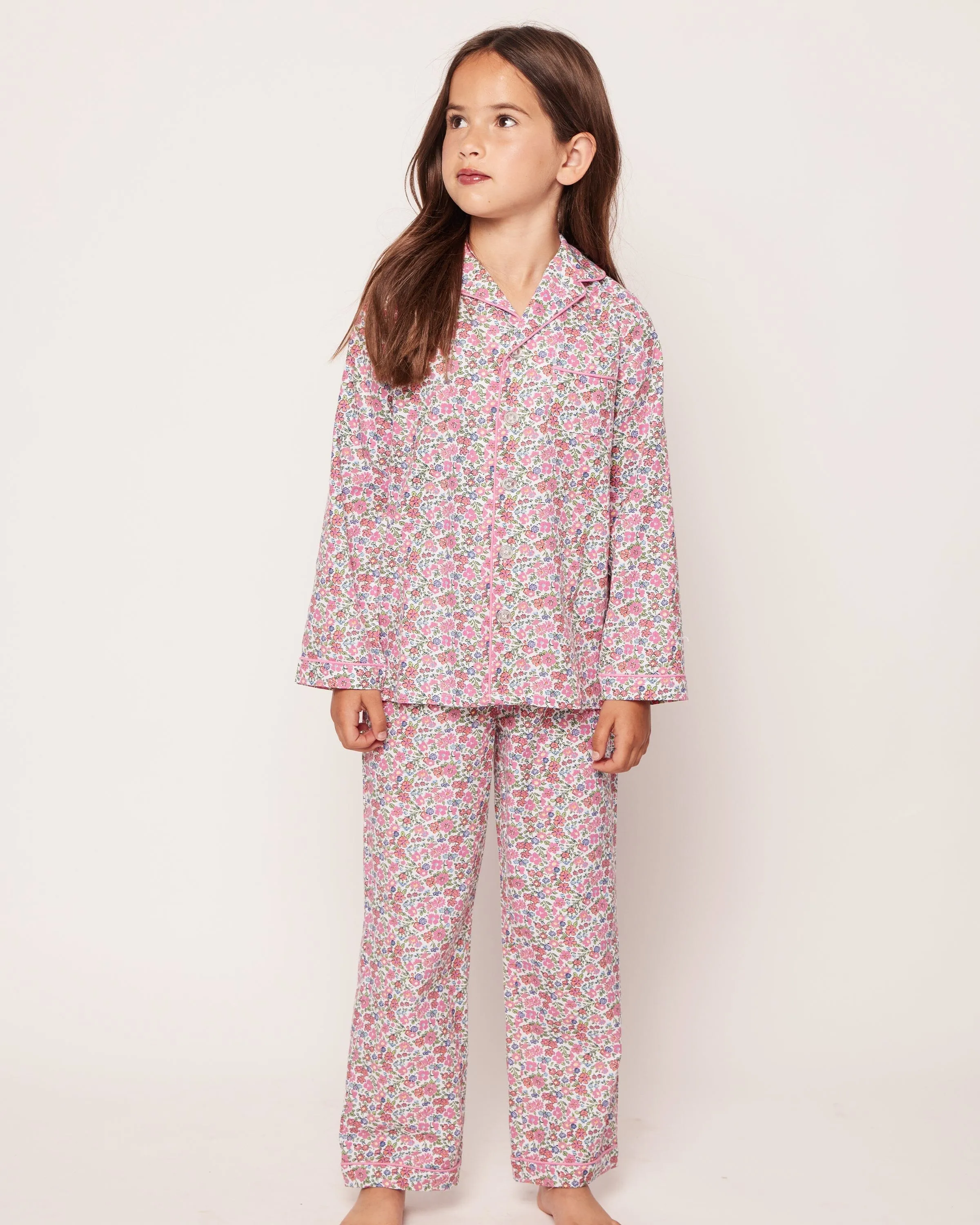 Kid's Twill Pajama Set | Fleurs de Rose