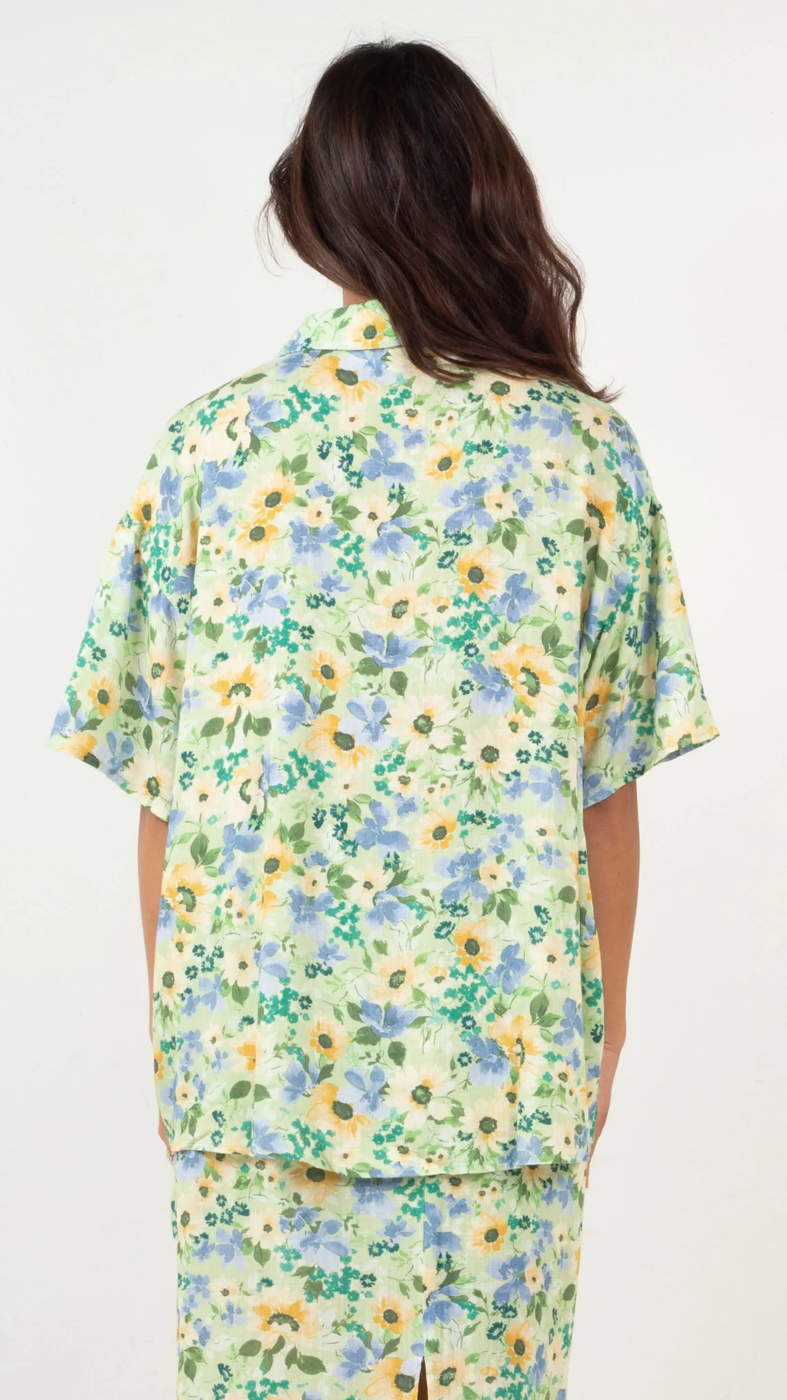 Lane Short Sleeve Button Down - Floral