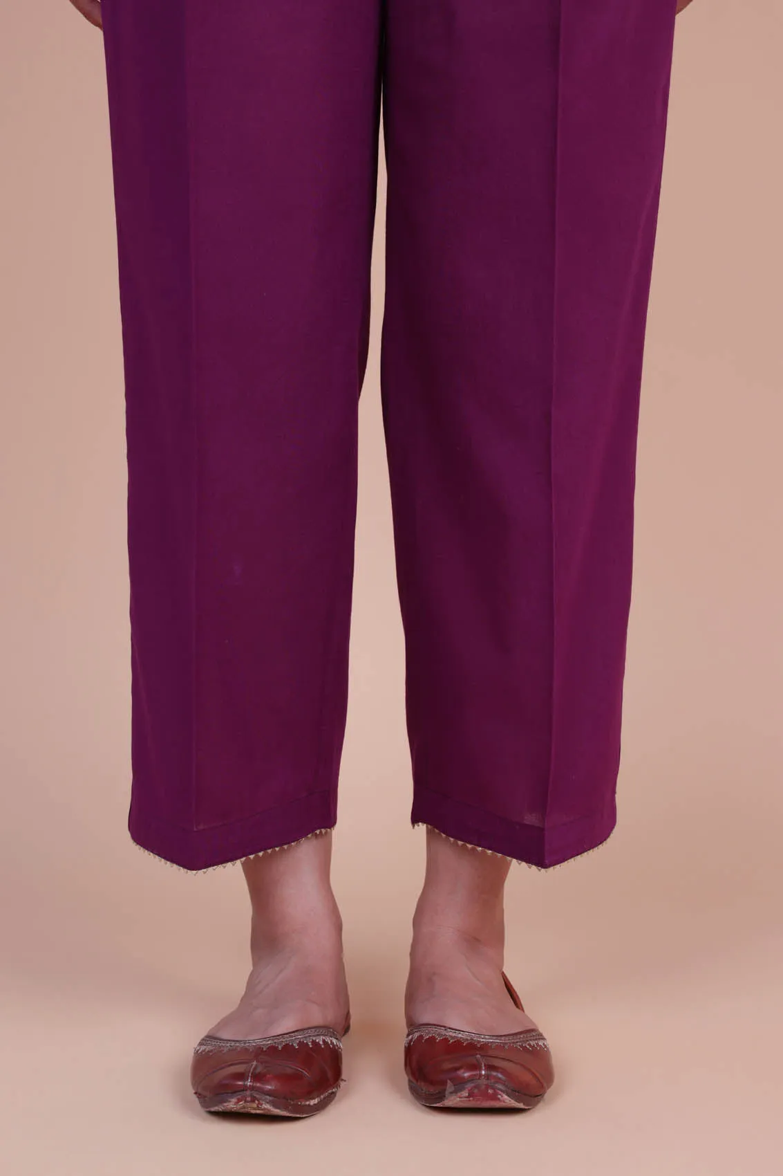 Magenta Wide Trousers