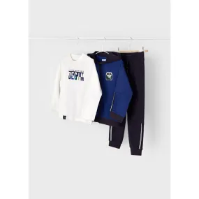 Mayoral Mini Tracksuit & Shirt _Cobalt 4845-21