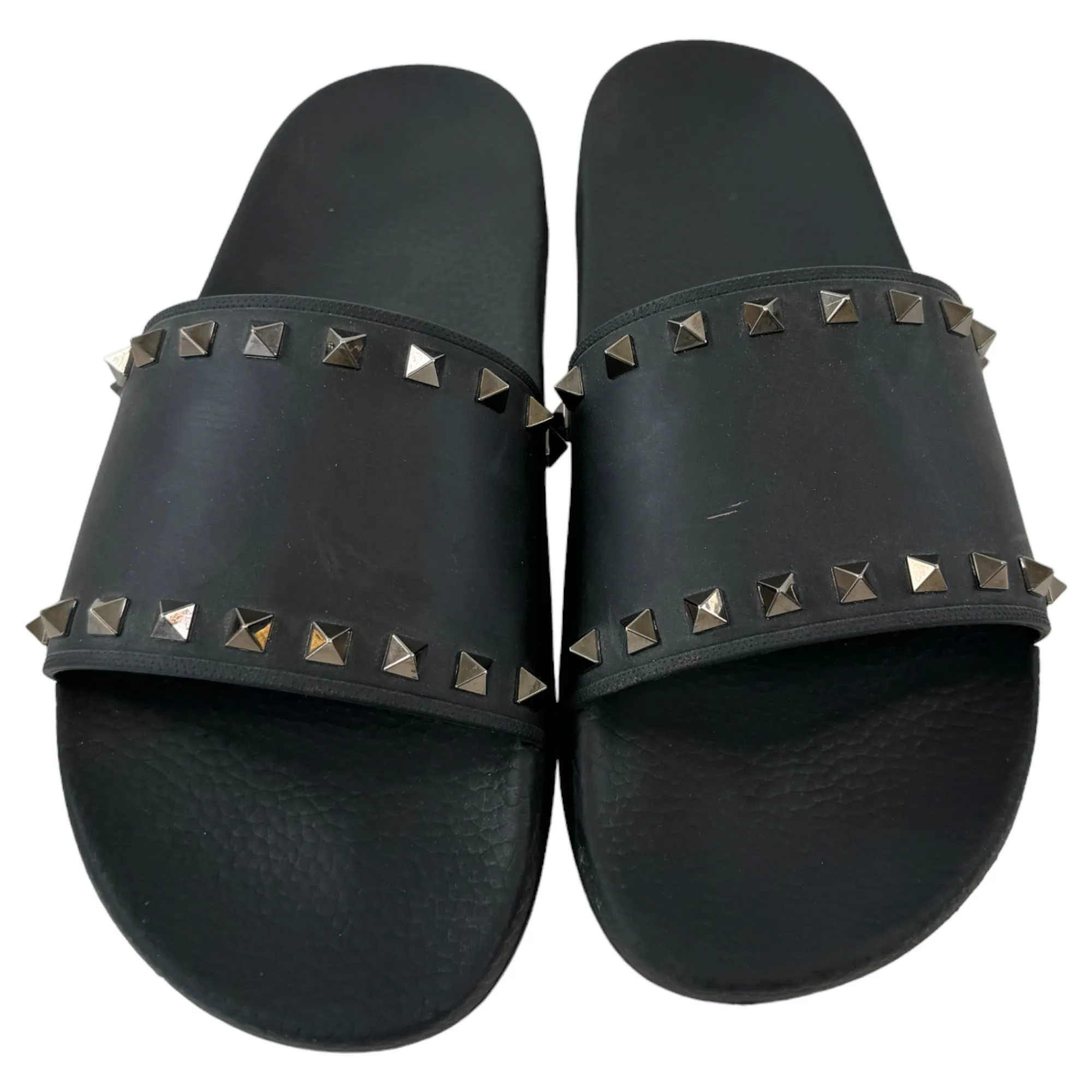 Men's Rockstud Slides Black Size EU 43 / UK 9