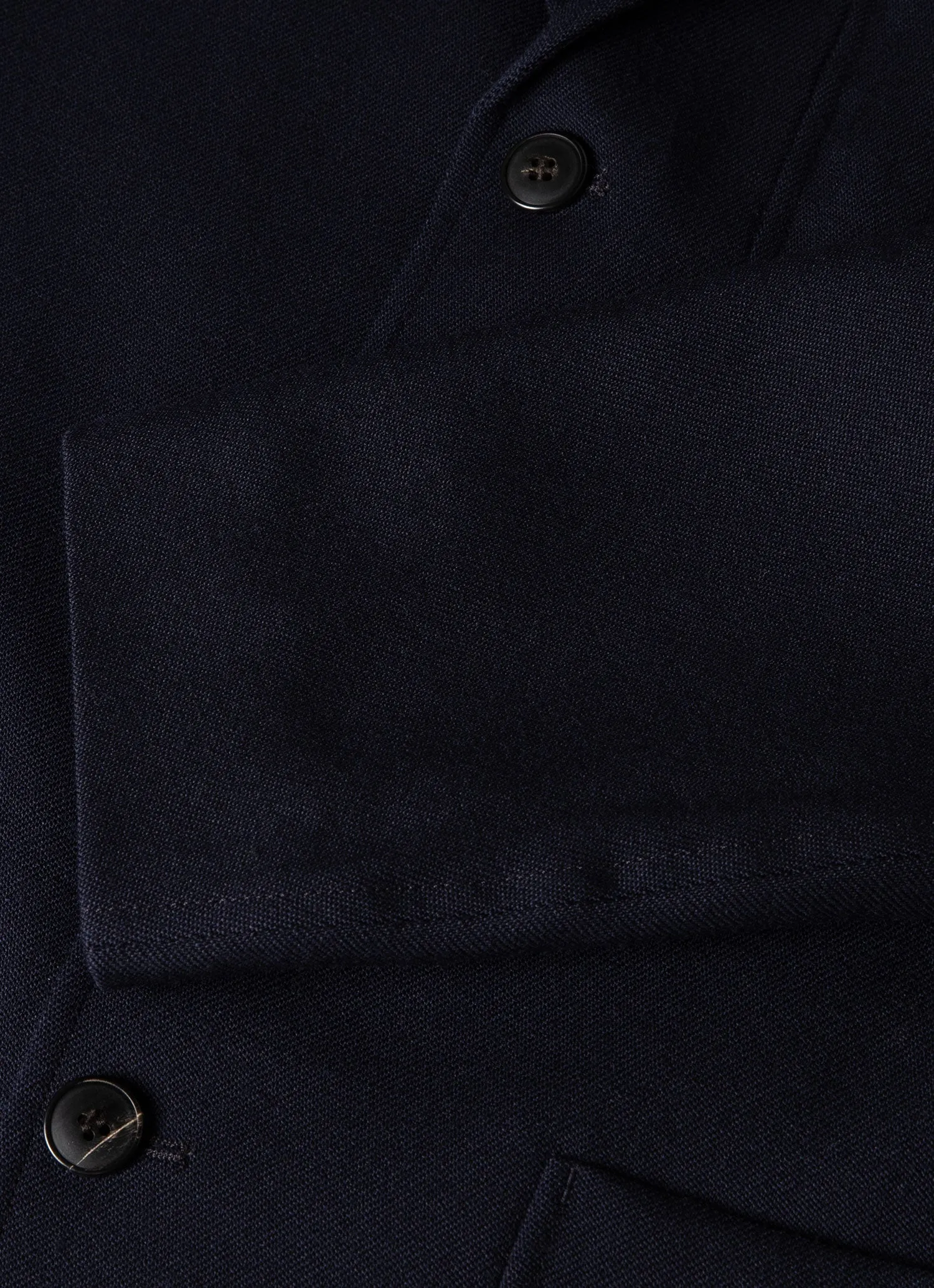 Men's Wool Twill Blazer in Dark Navy