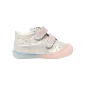 Naturino Toddler's (Sizes 19-22) Cocoon VL White Shimmer/Tye Dye Velcro