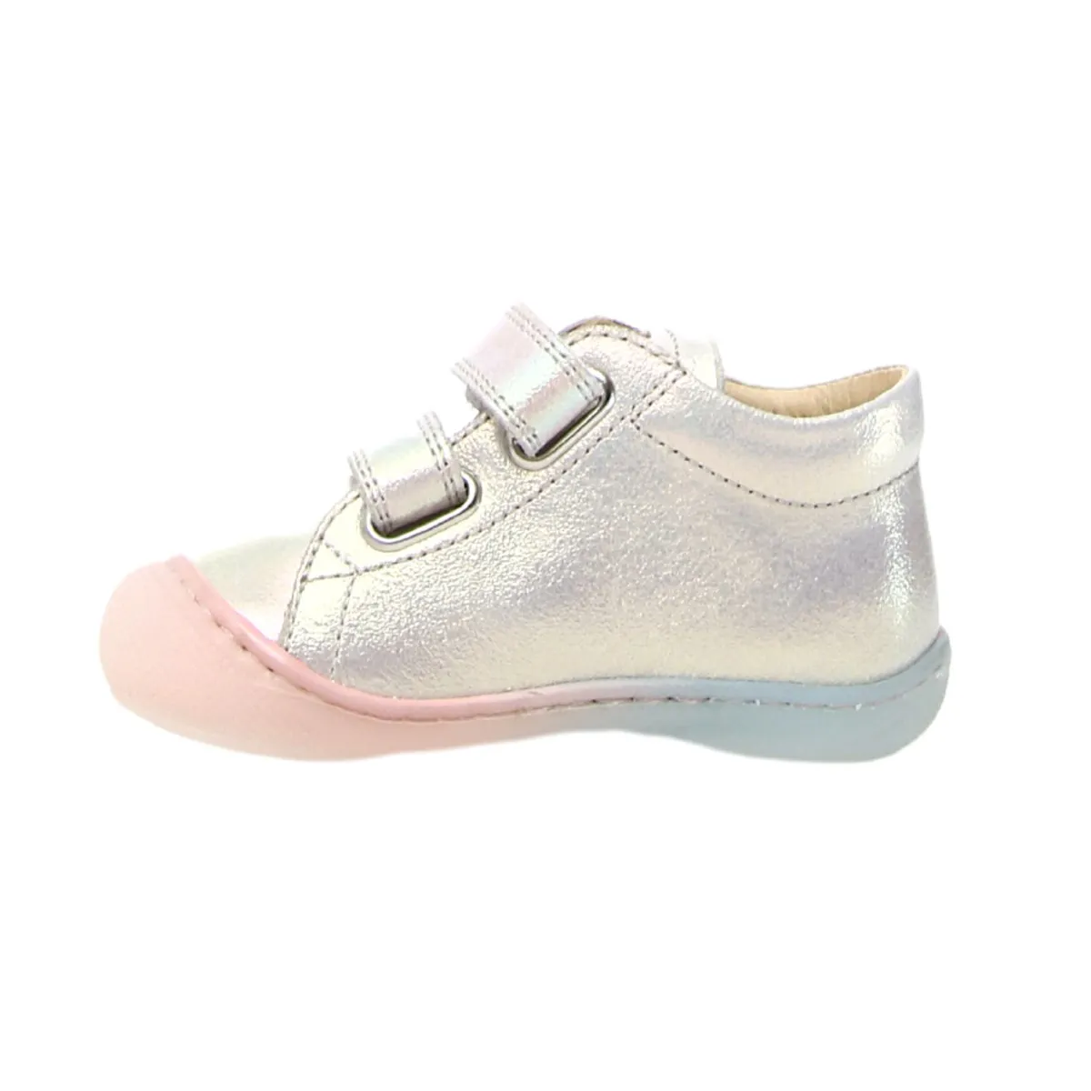 Naturino Toddler's (Sizes 19-22) Cocoon VL White Shimmer/Tye Dye Velcro