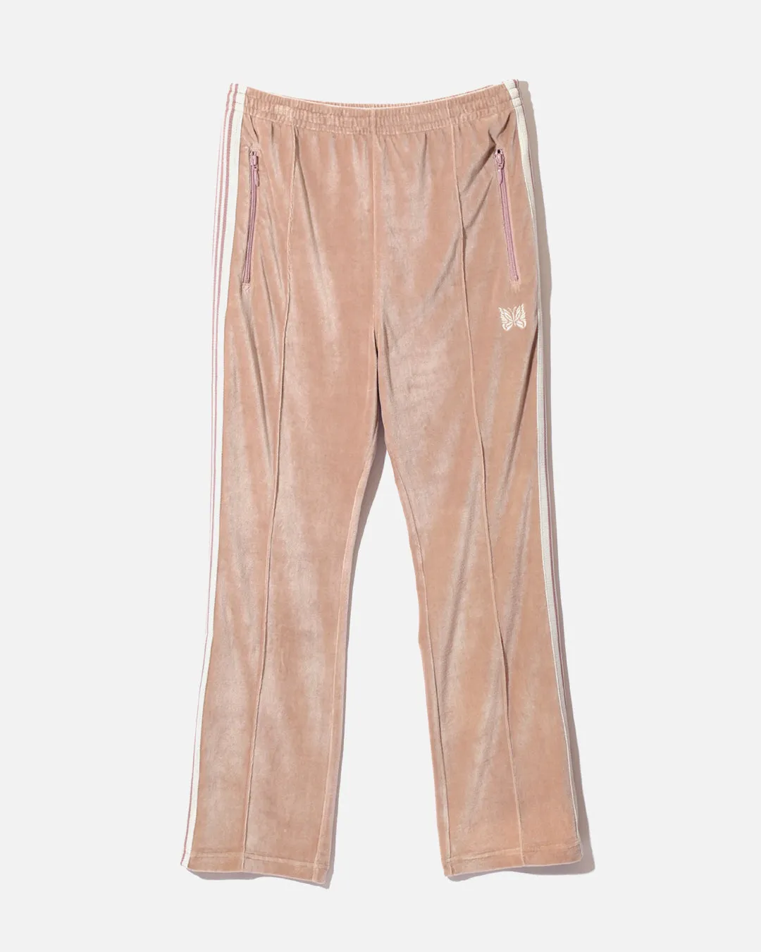 Needles Narrow Track Pant - C/Pe Velour - Old Rose