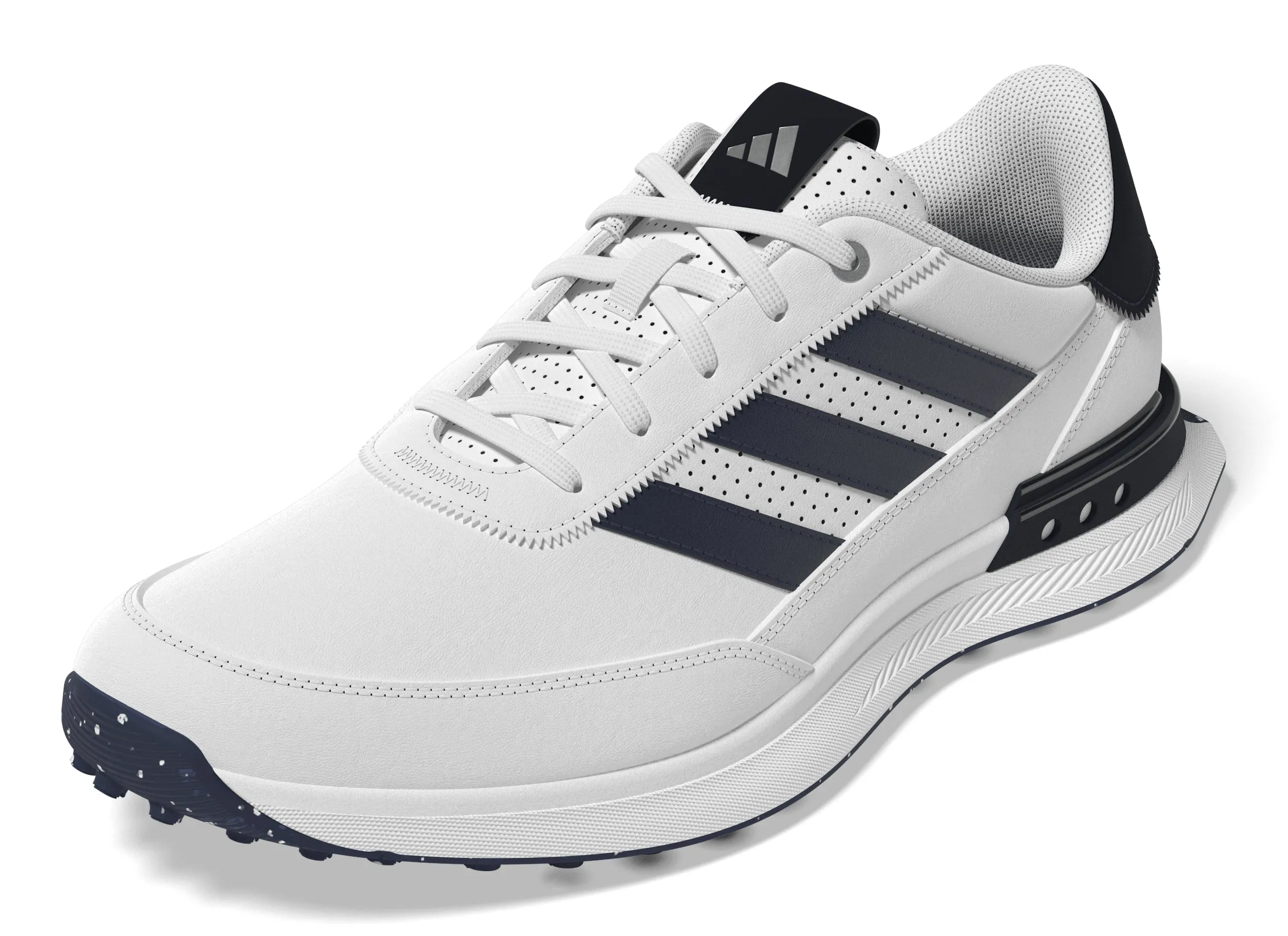 NEW adidas S2G Spikeless Leather 24 Golf Shoes - White/Collegiate Navy