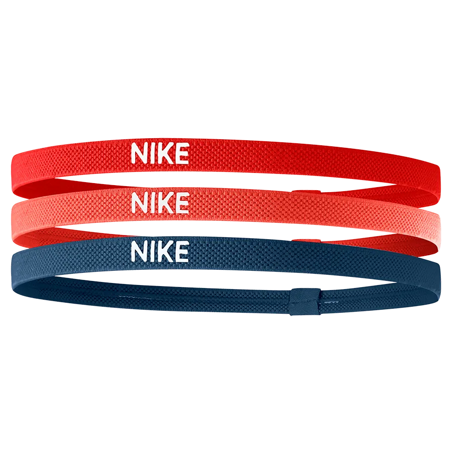 NIKE ELASTIC HEADBANDS 3PK