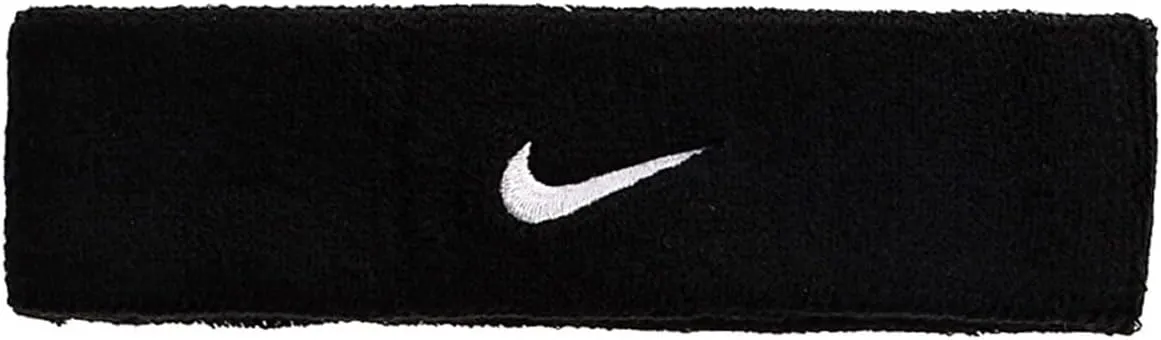 NIKE SWOOSH BLACK HEADBAND