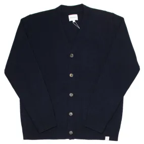 Norse Projects - Adam Lambswool Cardigan - Dark Navy