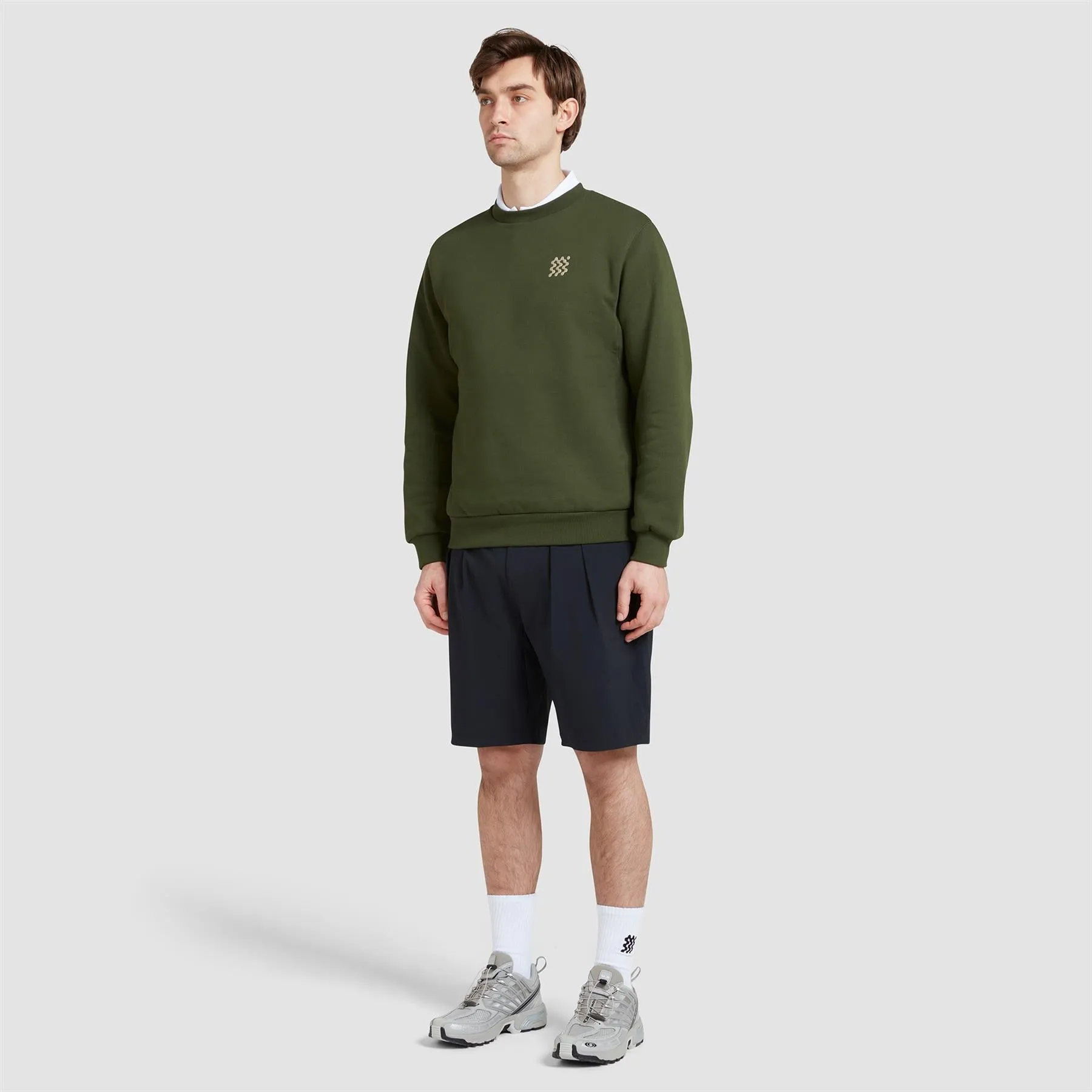 Organic Cotton Course Pullover Sweatshirt Green - SS24