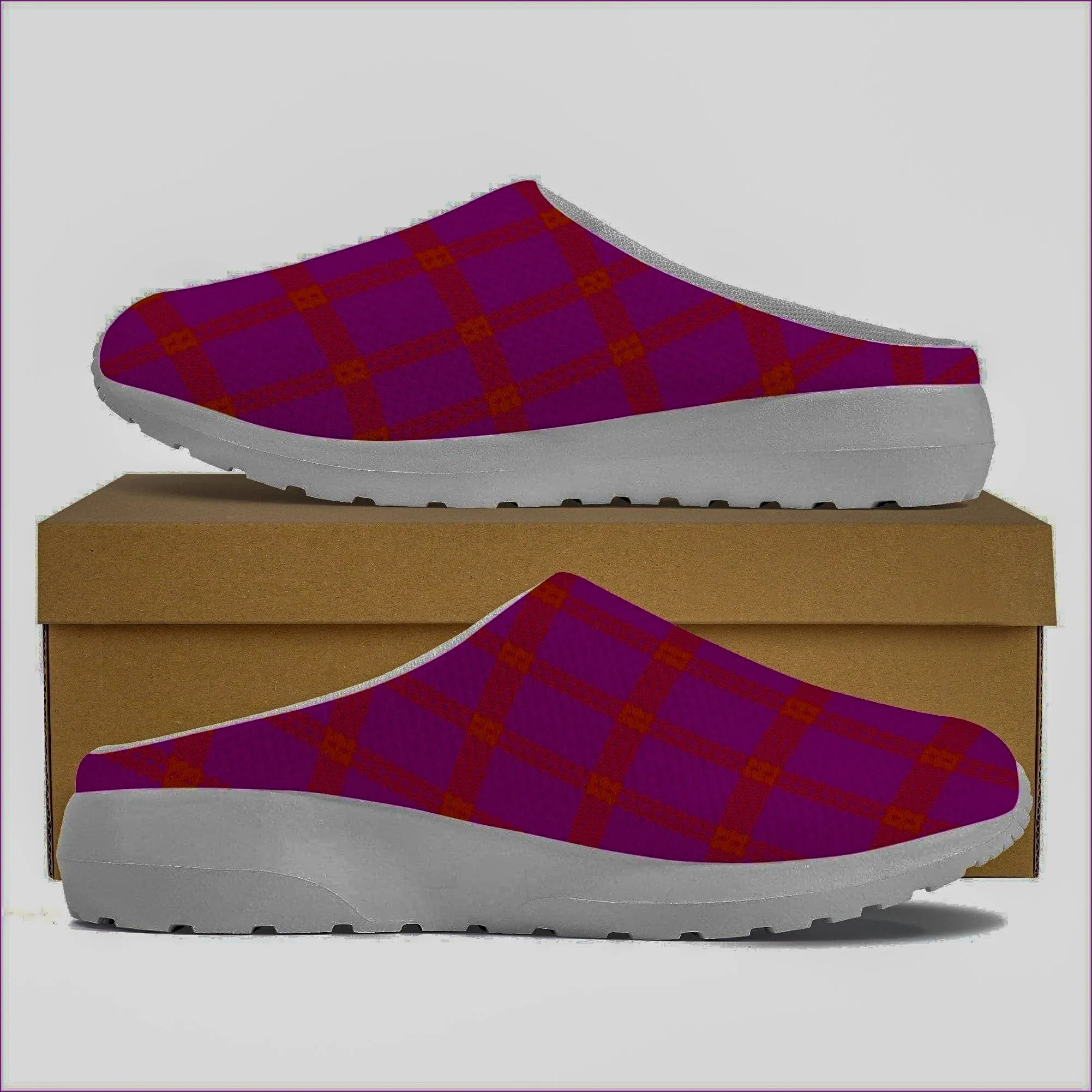 Perfusion Plaid Mesh Slipper