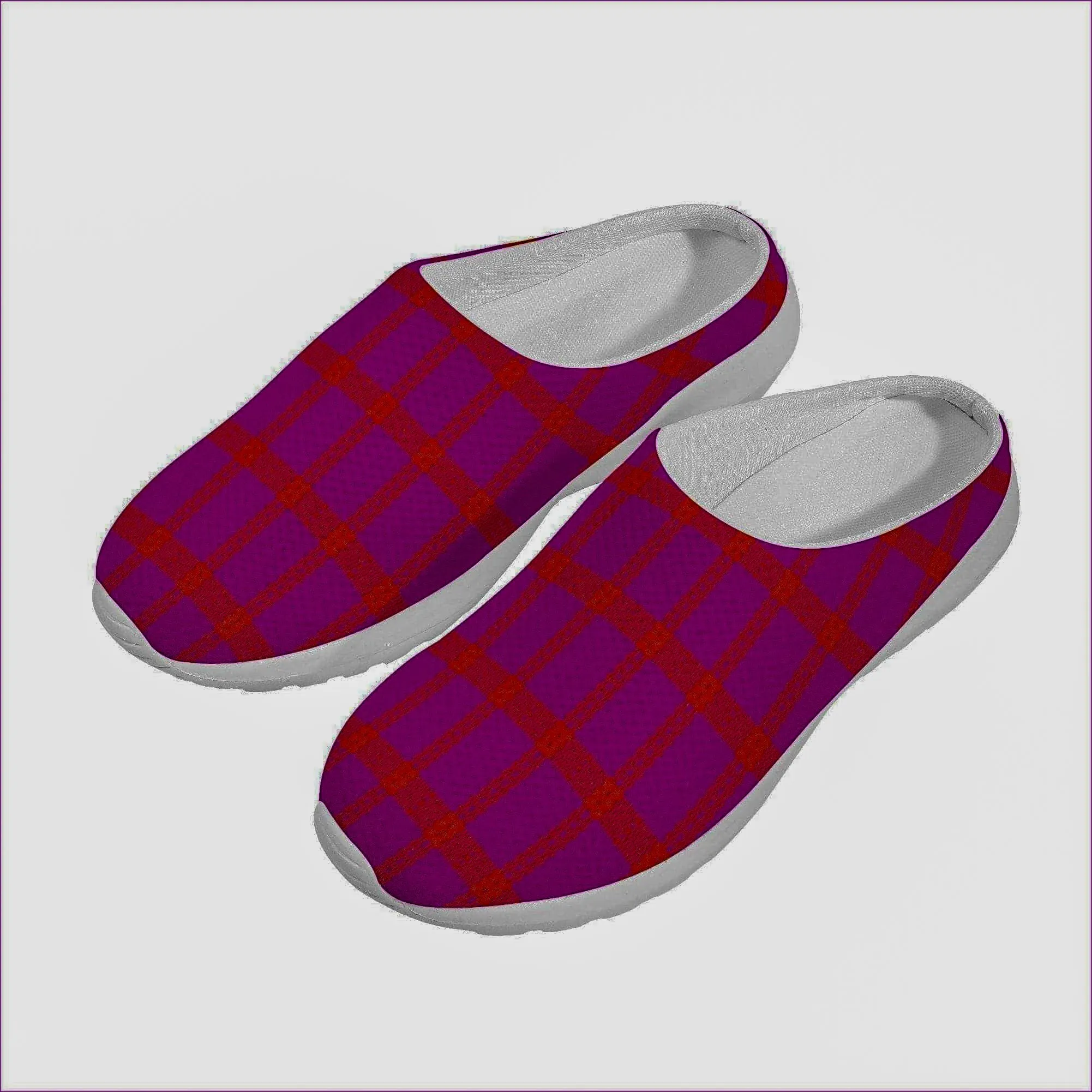 Perfusion Plaid Mesh Slipper